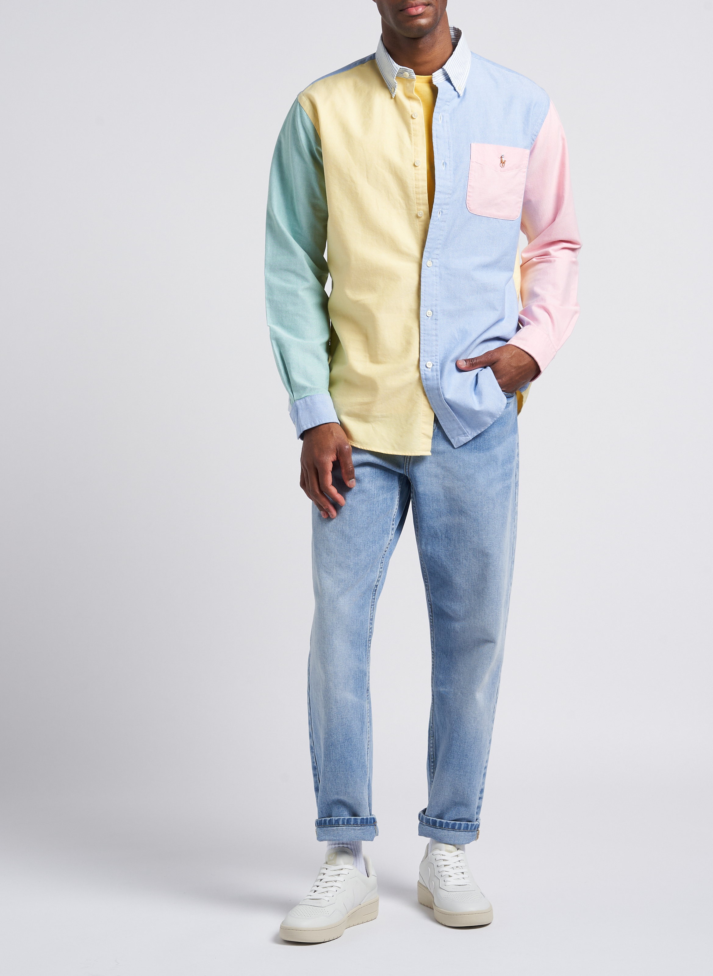 Chemise col américain en coton POLO RALPH LAUREN Multicolore