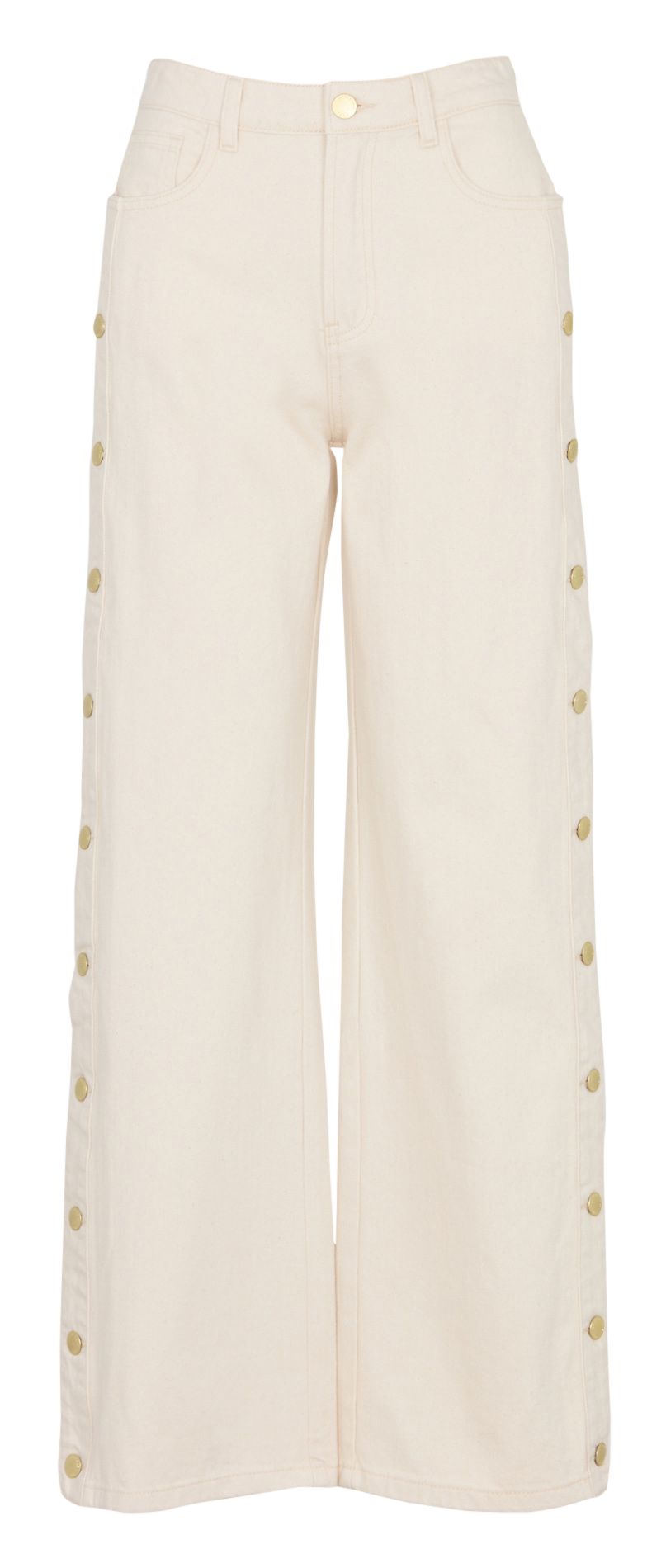 Jean droit en coton LA PETITE ETOILE Blanc