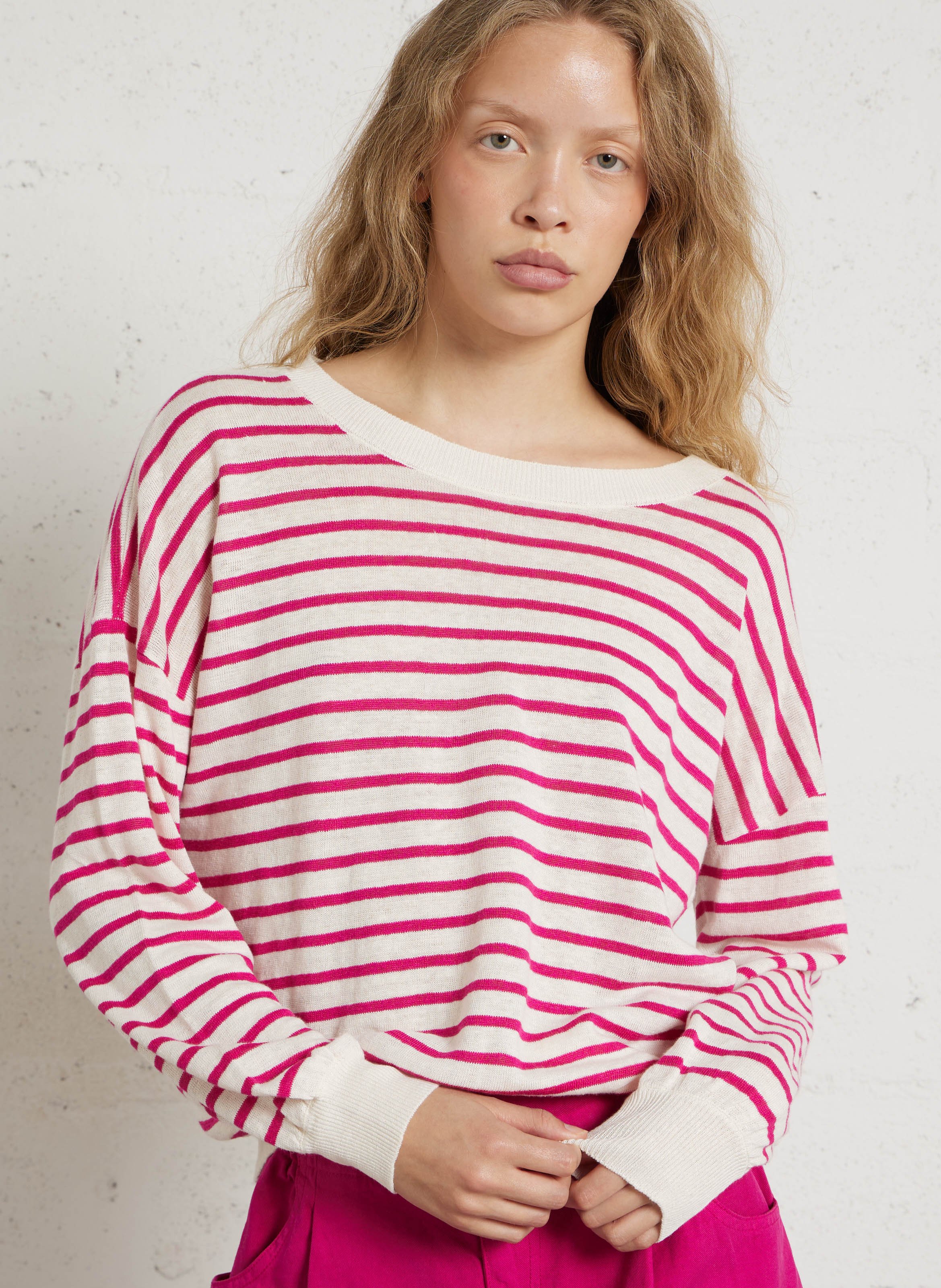 Pull oversize en lin DES PETITS HAUTS