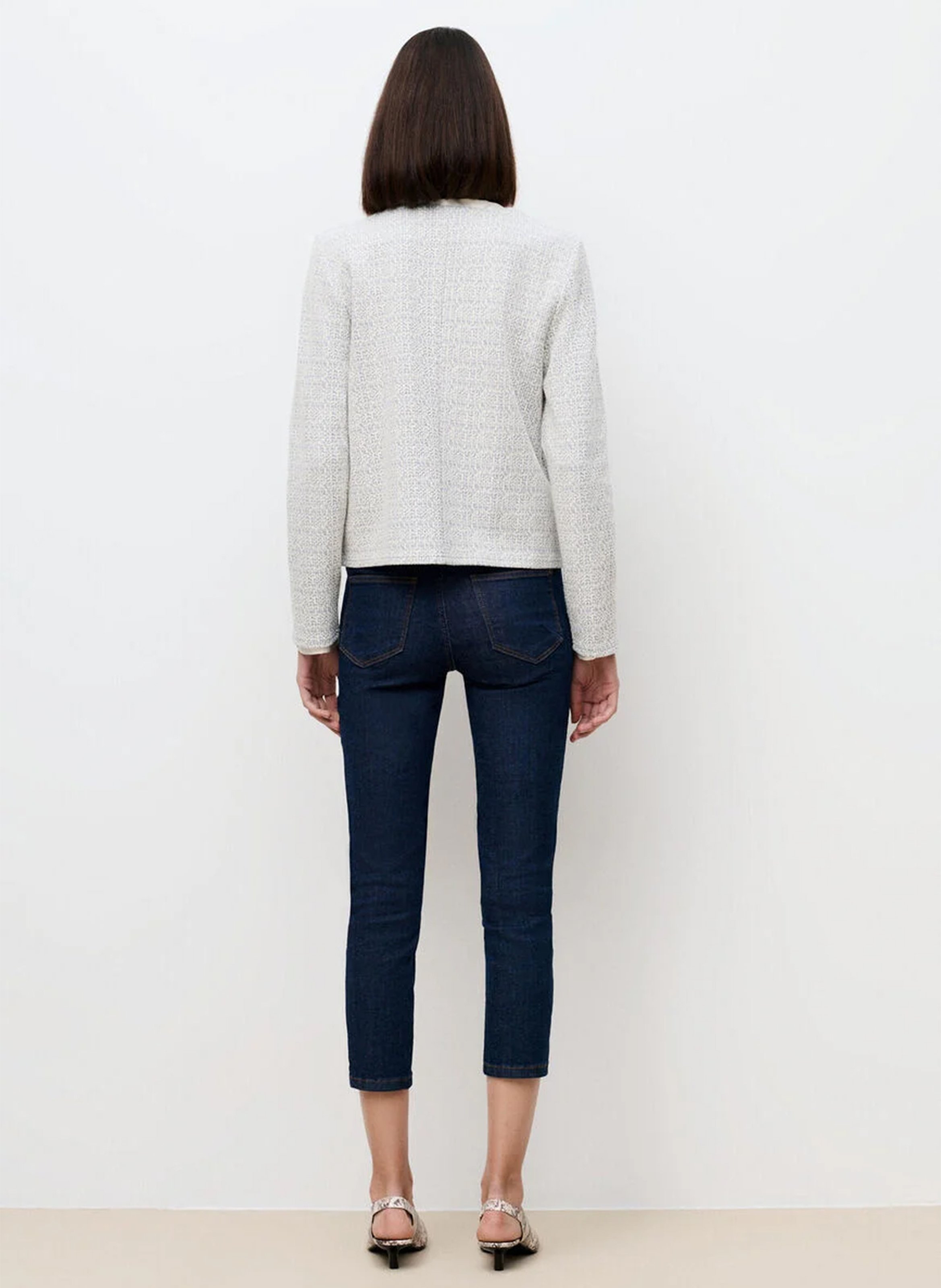 Straight round-neck jacket CAROLL Blue
