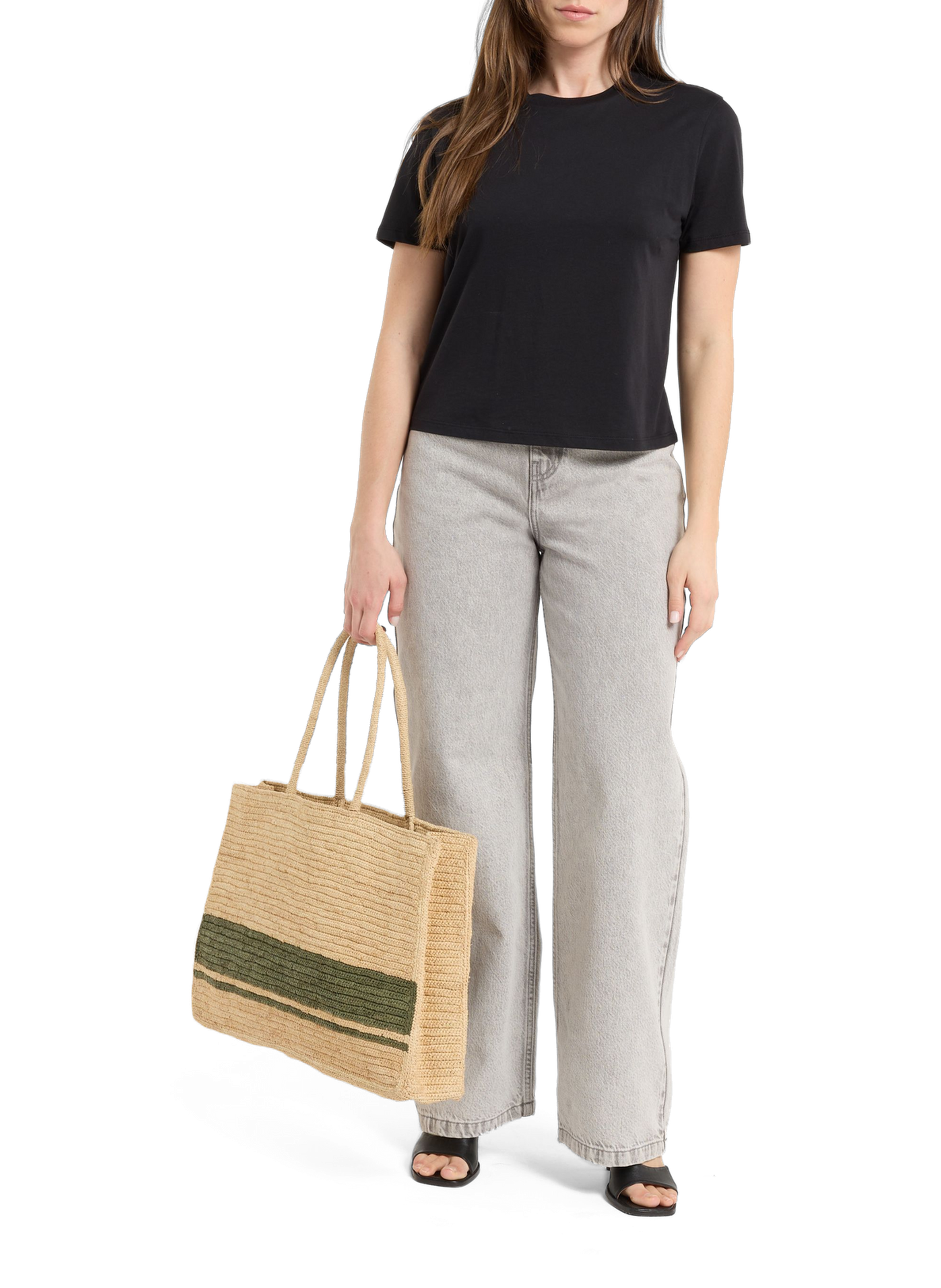 Shopper van raffia SAISON 1865 Veelkleurig