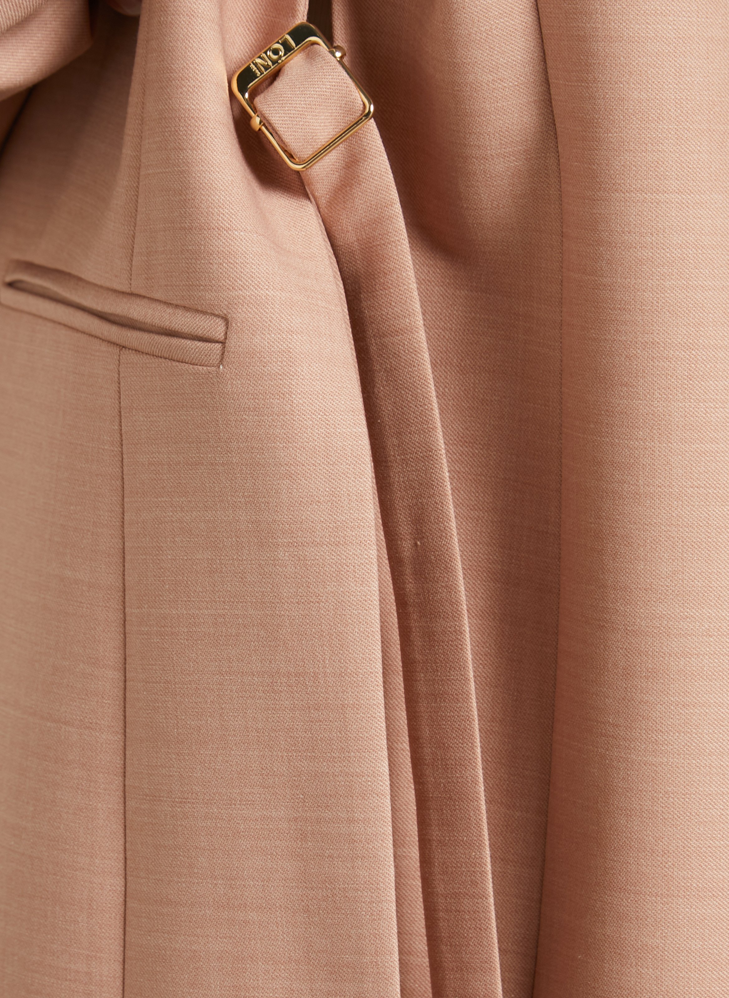 Weit geschnittene Bluse aus Wollmix mit klassischem Kragen MARGAUX LONNBERG Rosa