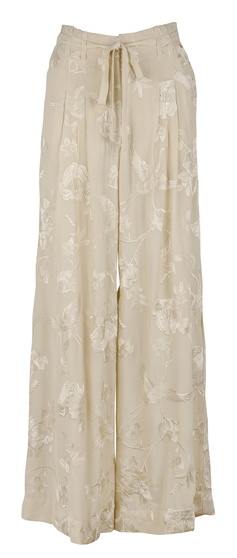 Azawood - Weite Hose mit hohem Bund MES DEMOISELLES Beige