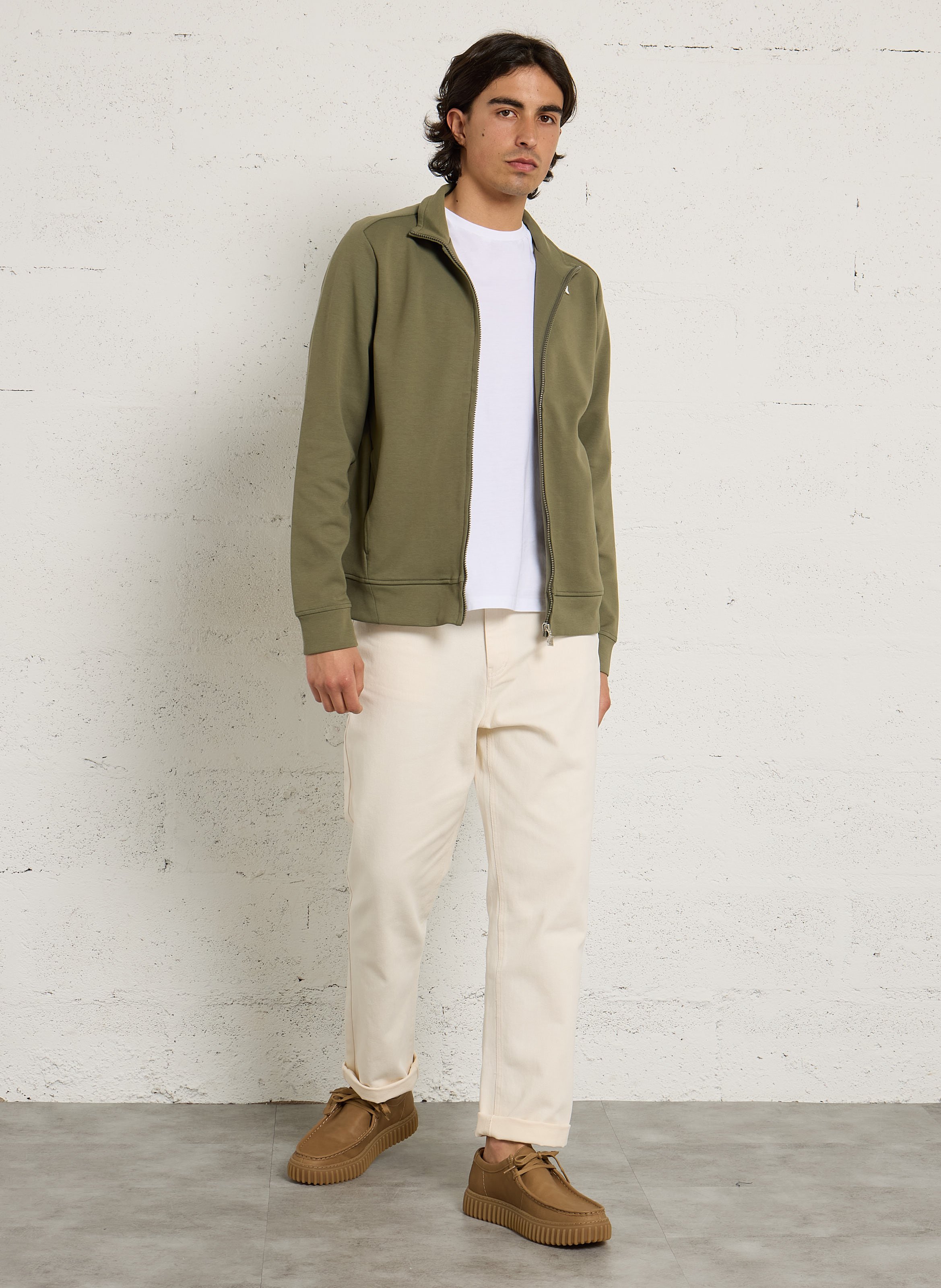 Cotton high-neck sweatshirt K-WAY Green