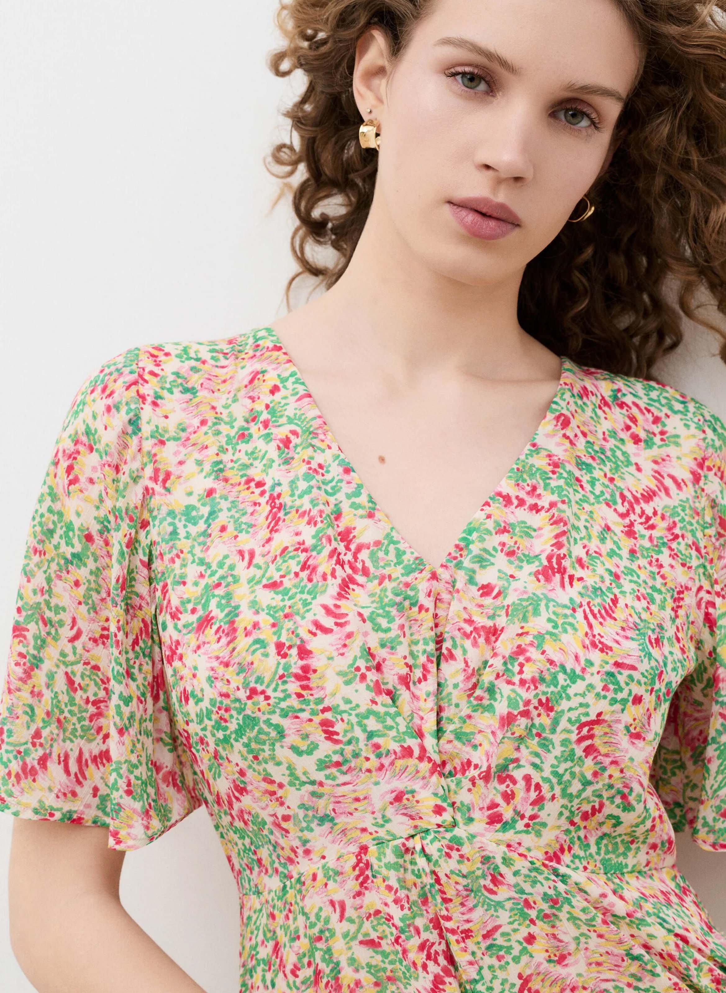 Robe longue cintrée CAROLL Vert