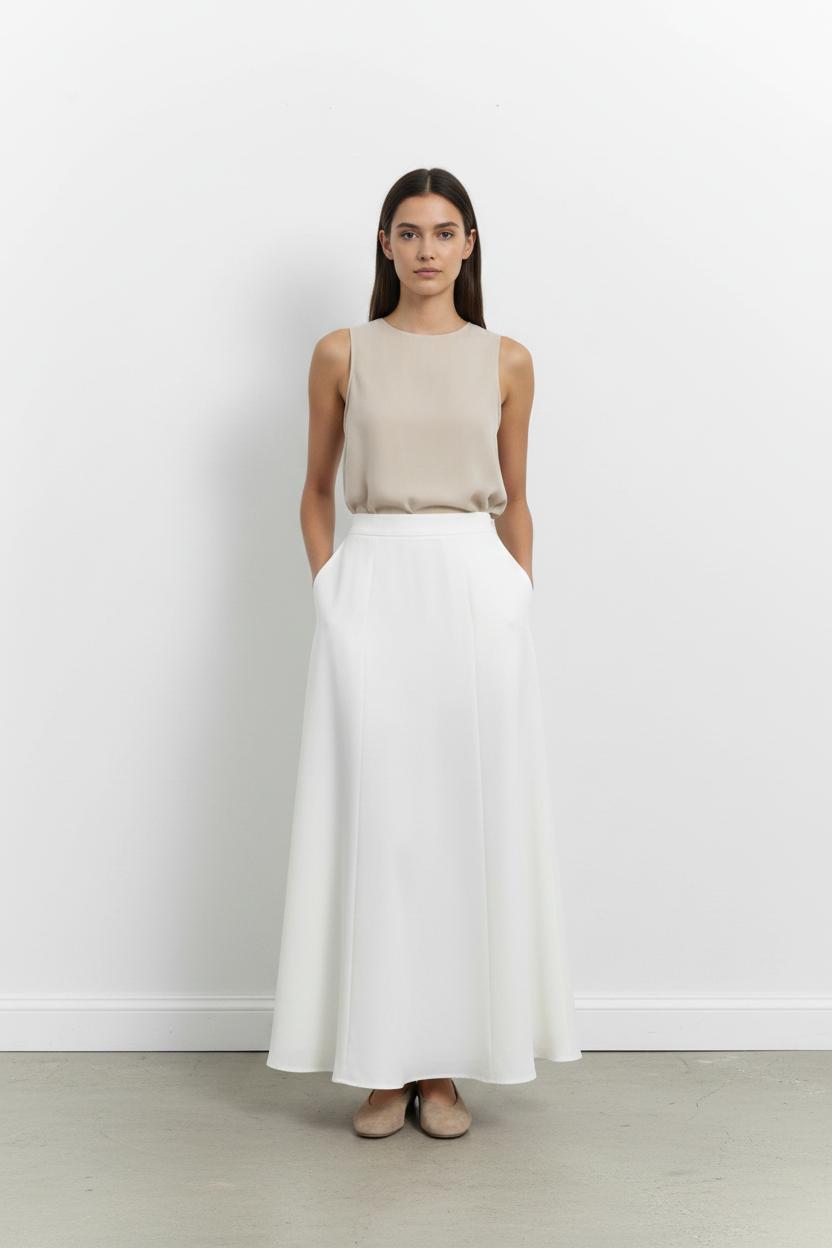 Long skirt MAISON LEMOINE - Seconde main Beige