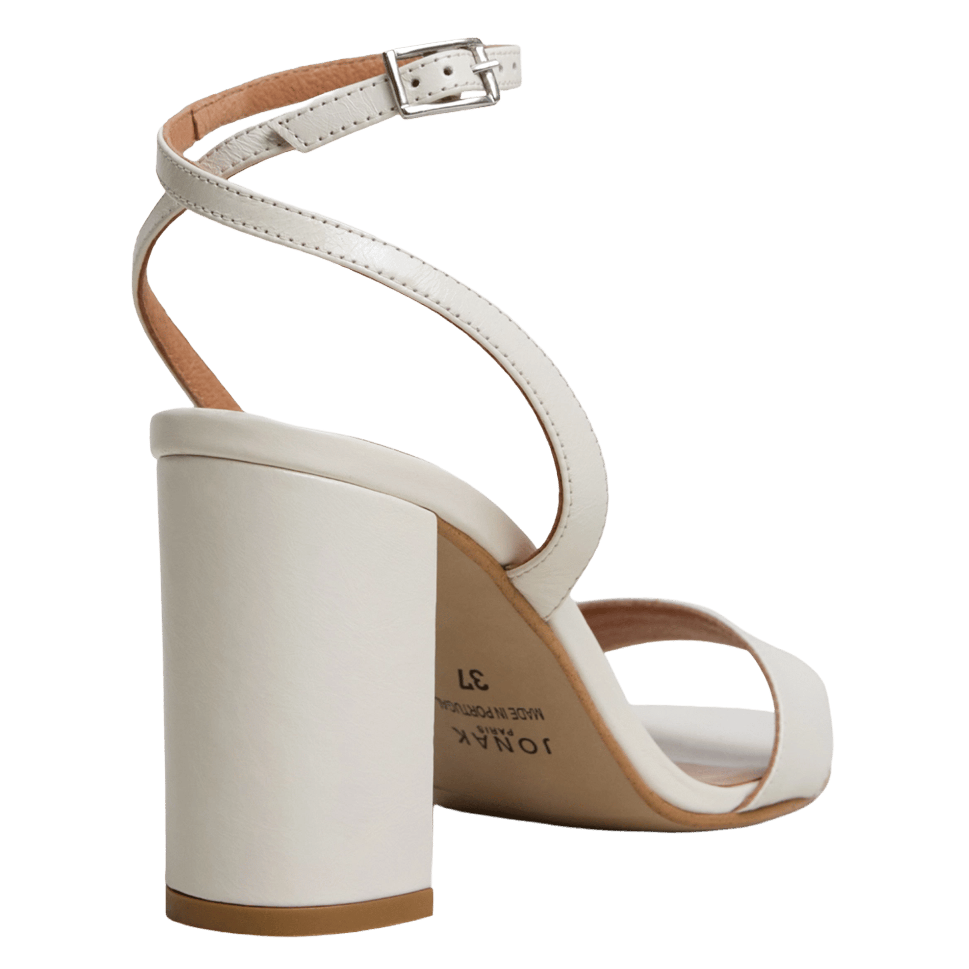Sandales à talons en cuir JONAK Blanc