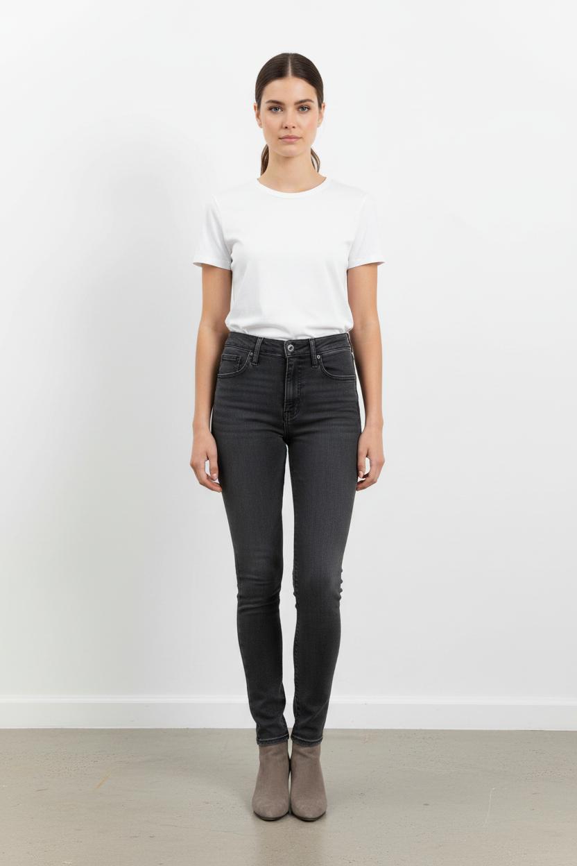 Cropped slim jeans with studs LEVI'S - Seconde main Black
