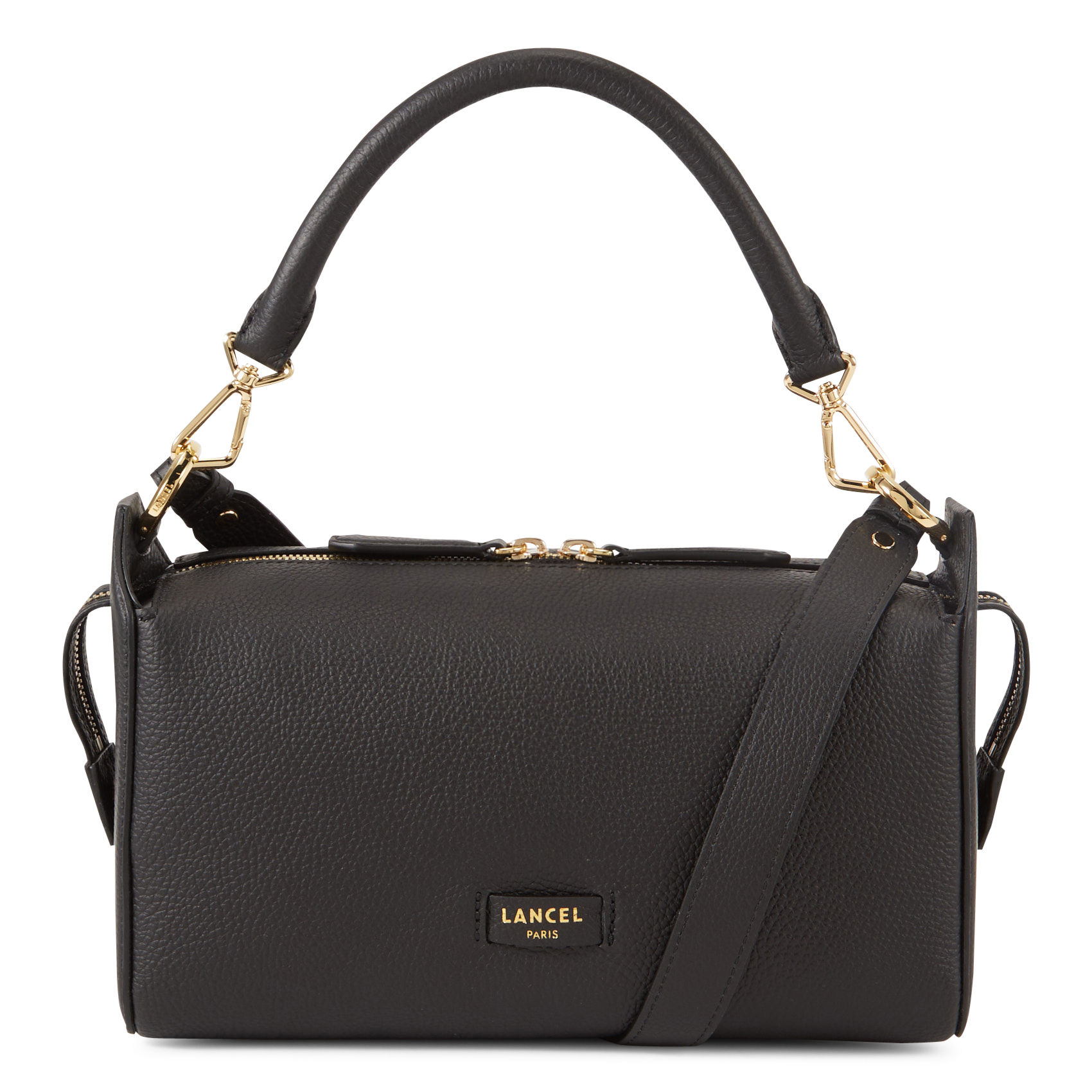 Gefütterte Hobo-Tasche aus genarbtem Leder LANCEL