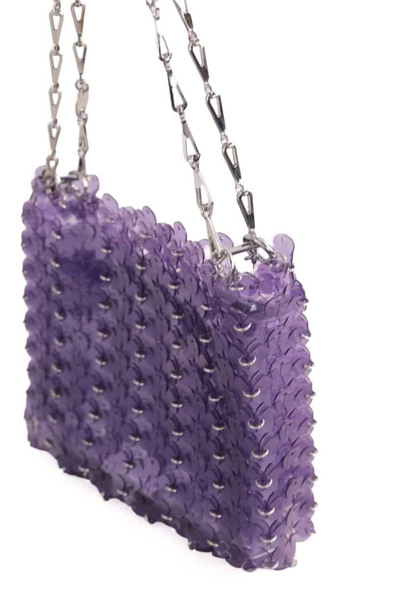 Shoulder bag nano 1969 PACO RABANNE - Seconde Main Purple