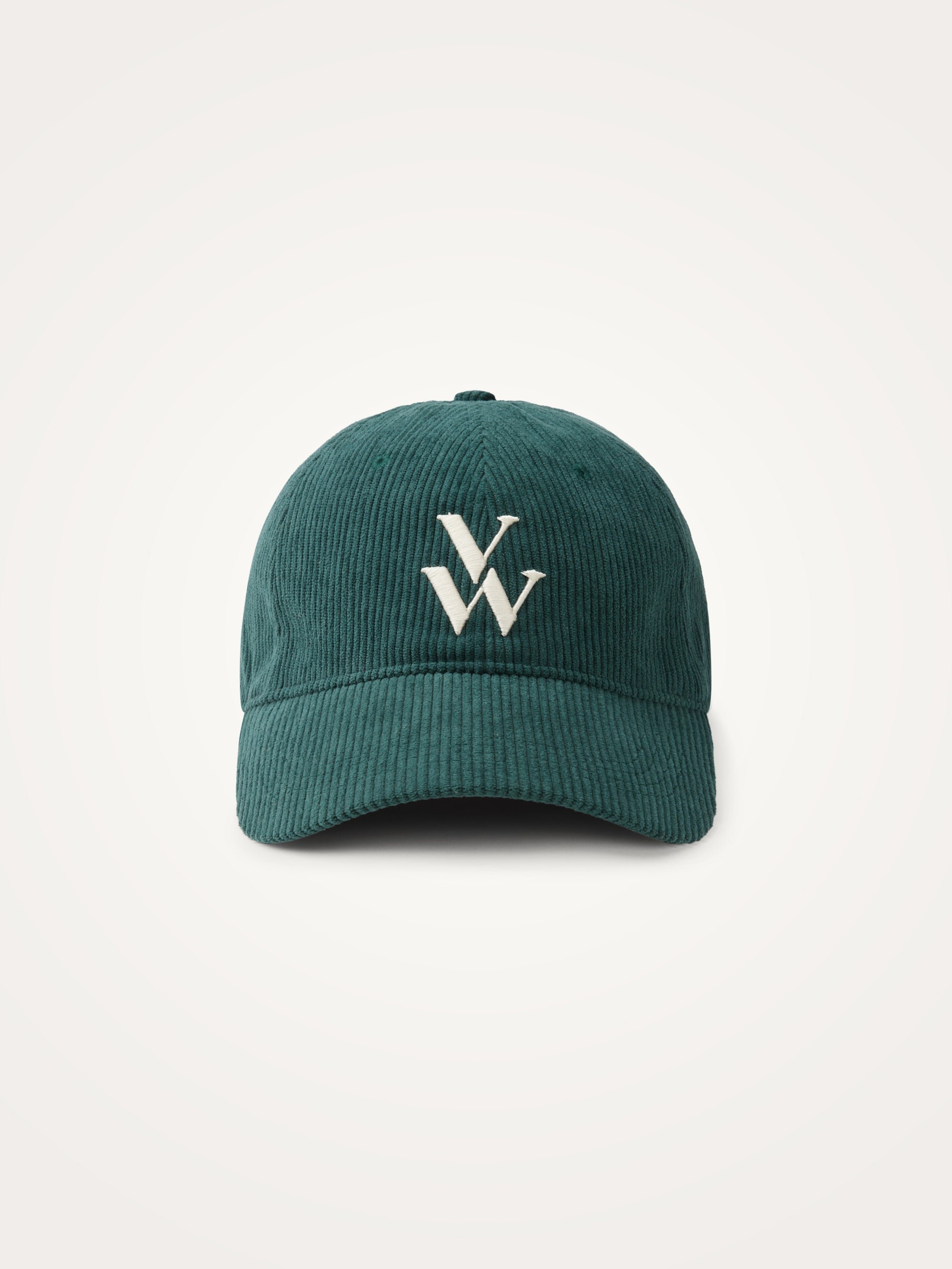 Embroidered monogram cap VANESSA WU Green