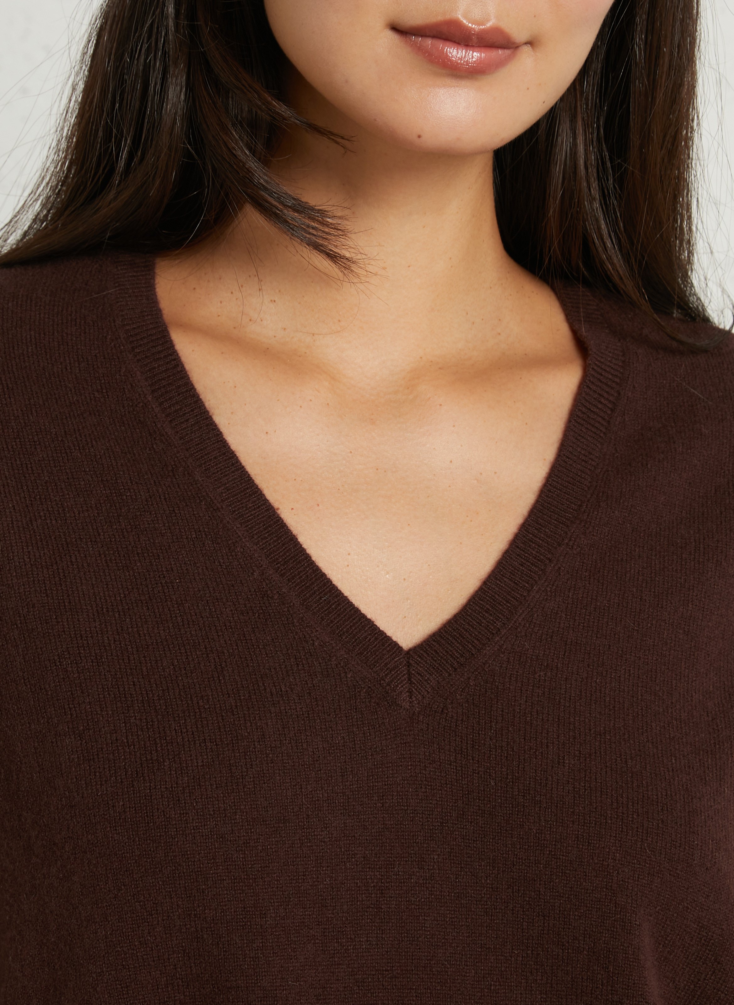 Weit geschnittener Kaschmirpullover SUD EXPRESS Braun