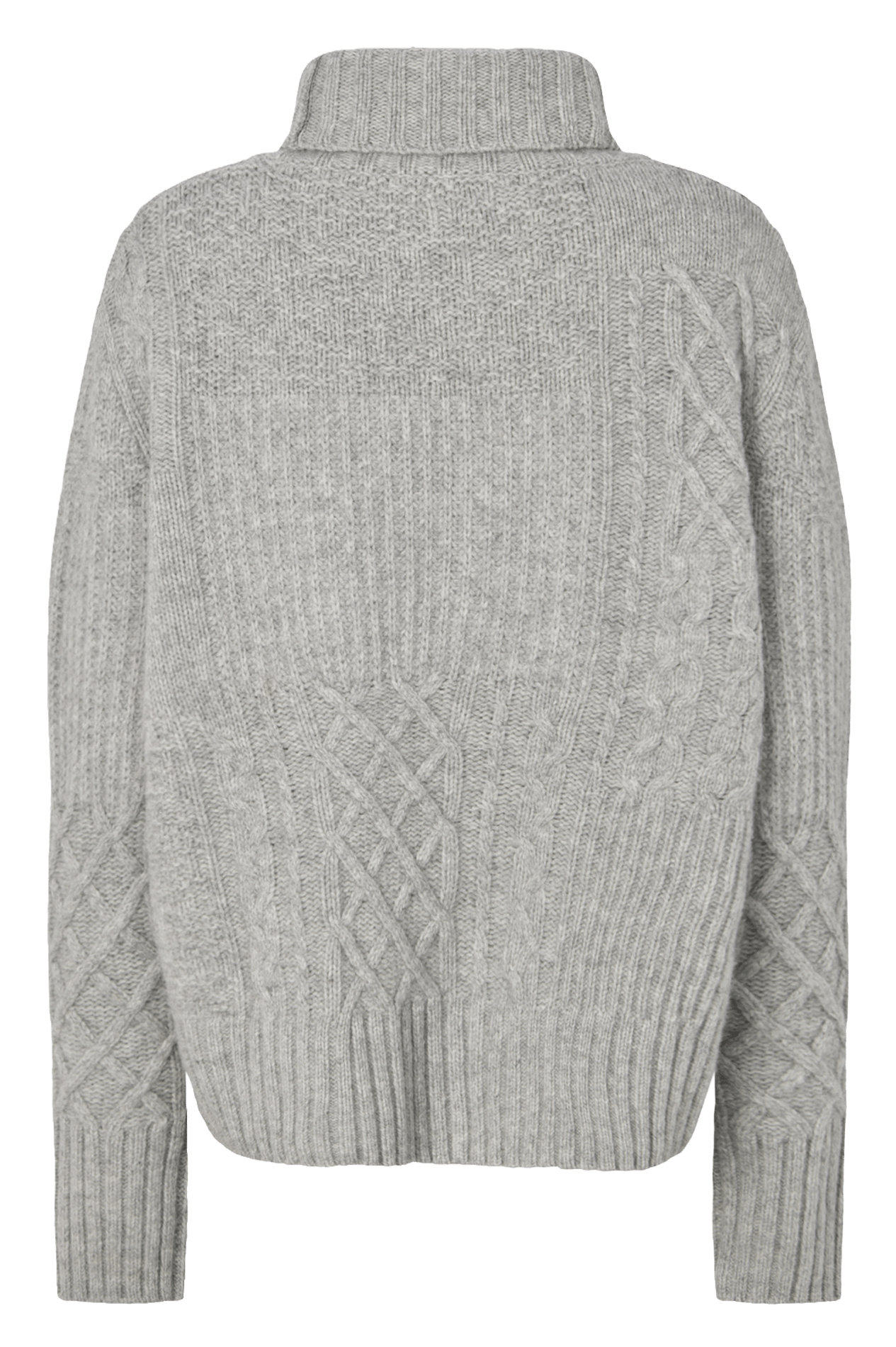Pull ample en laine et cachemire mélangés RABENS SALONER Argent