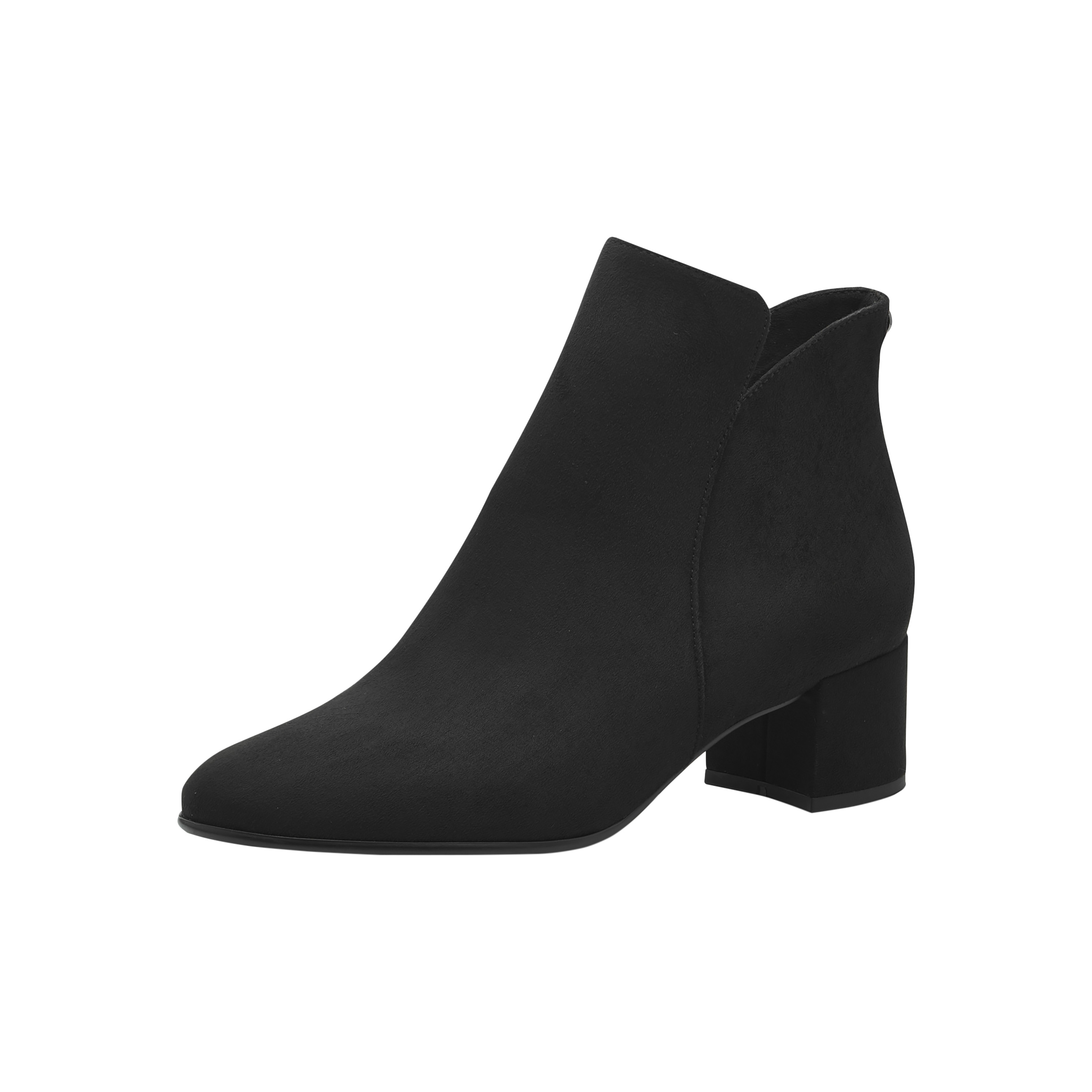 Heeled ankle boots with zipper TAMARIS Black