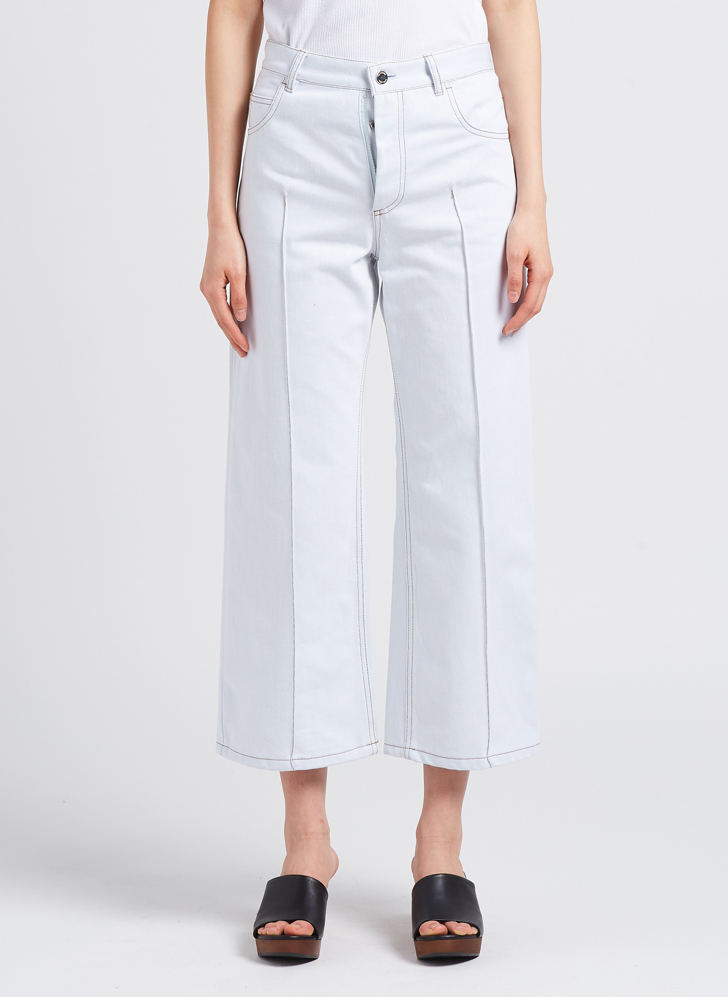 Jean flare taille haute VALENTINE GAUTHIER Vert