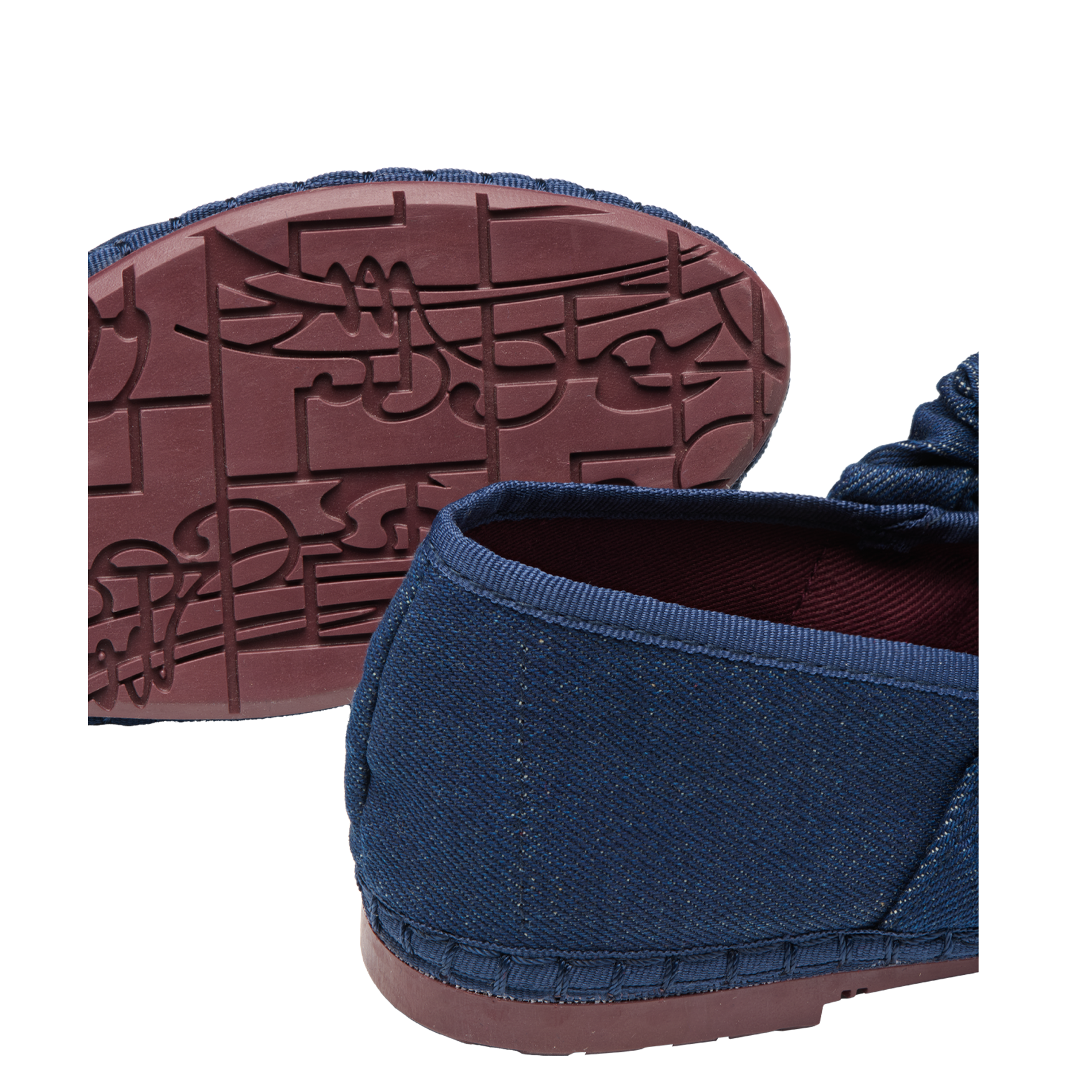 Cotton denim ballet flats FLABELUS Blue