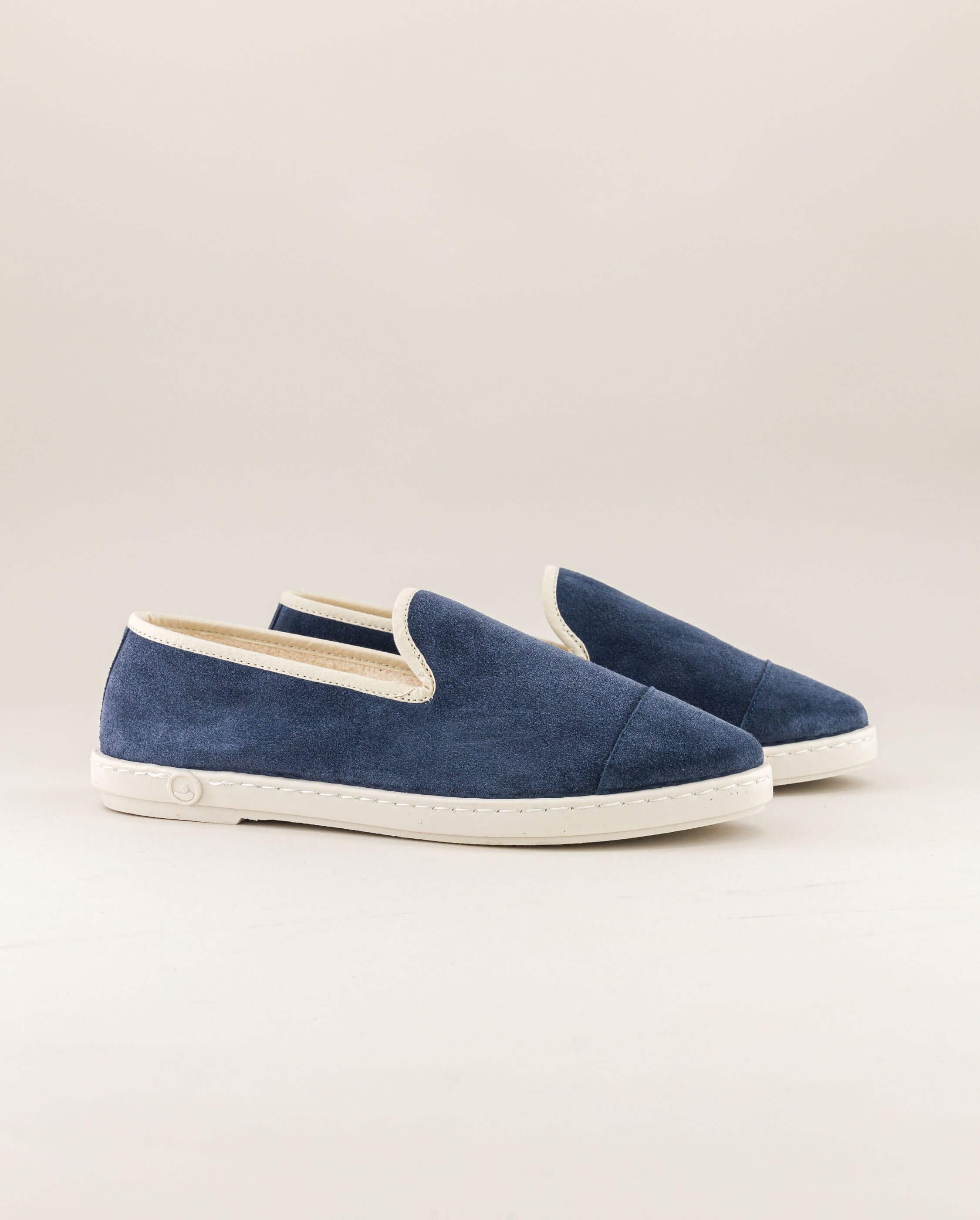 Women's leather slipper, denim blue ANGARDE Blue