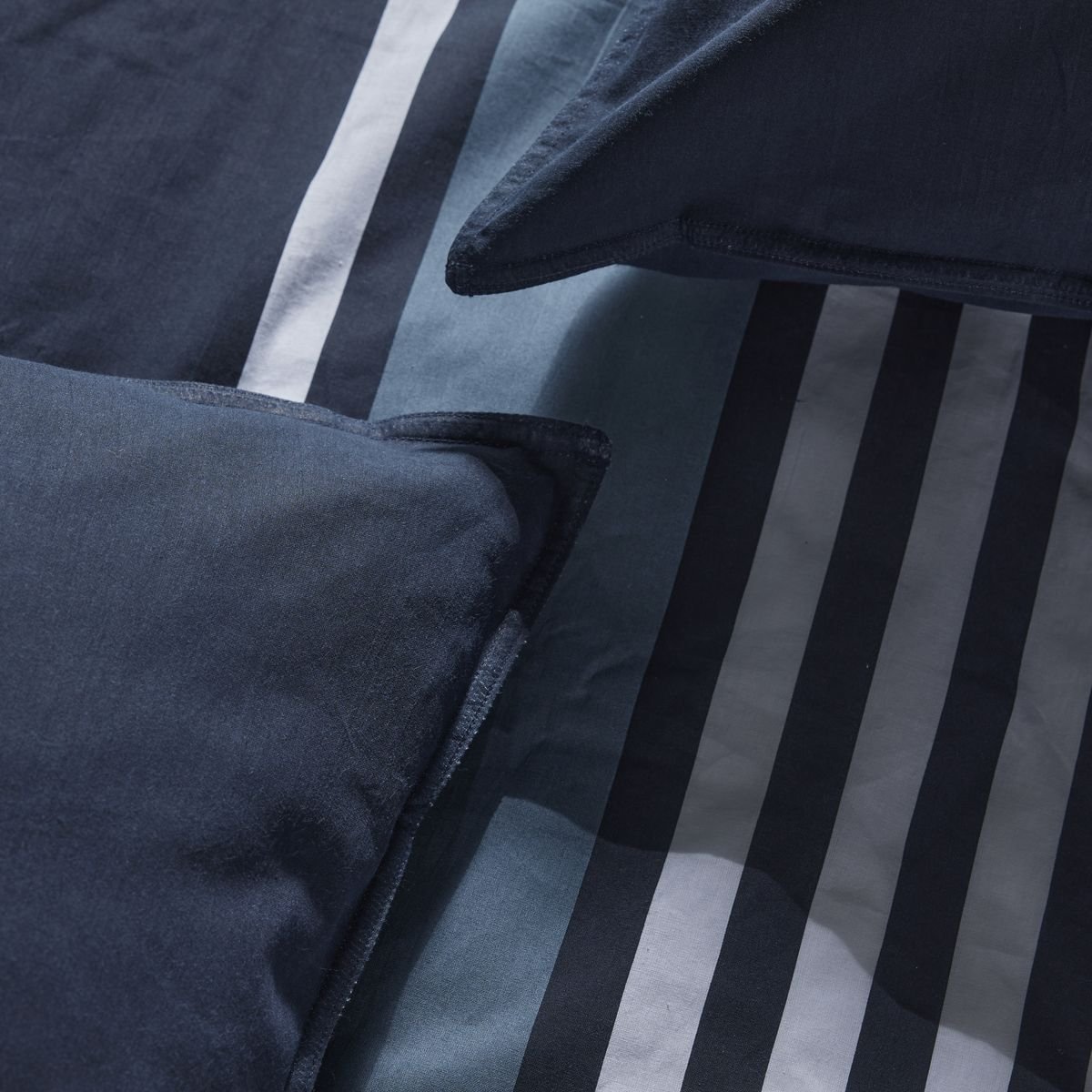 Zippered cotton printed bedding set TODAY LINGE DE MAISON Blue