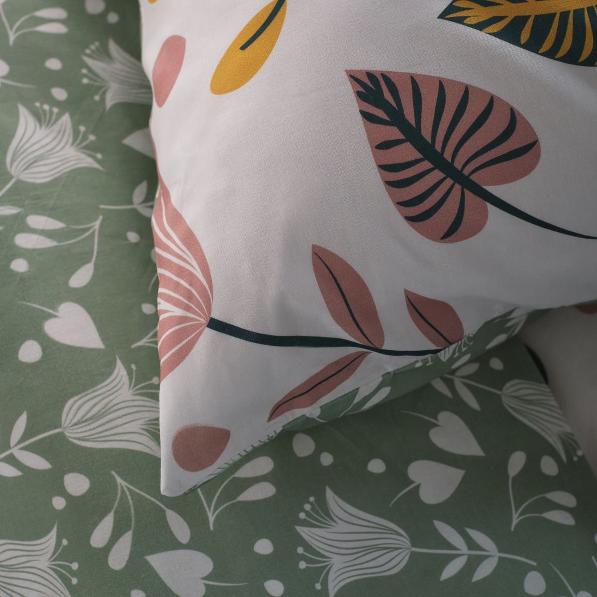 Printed cotton bed set TODAY LINGE DE MAISON White