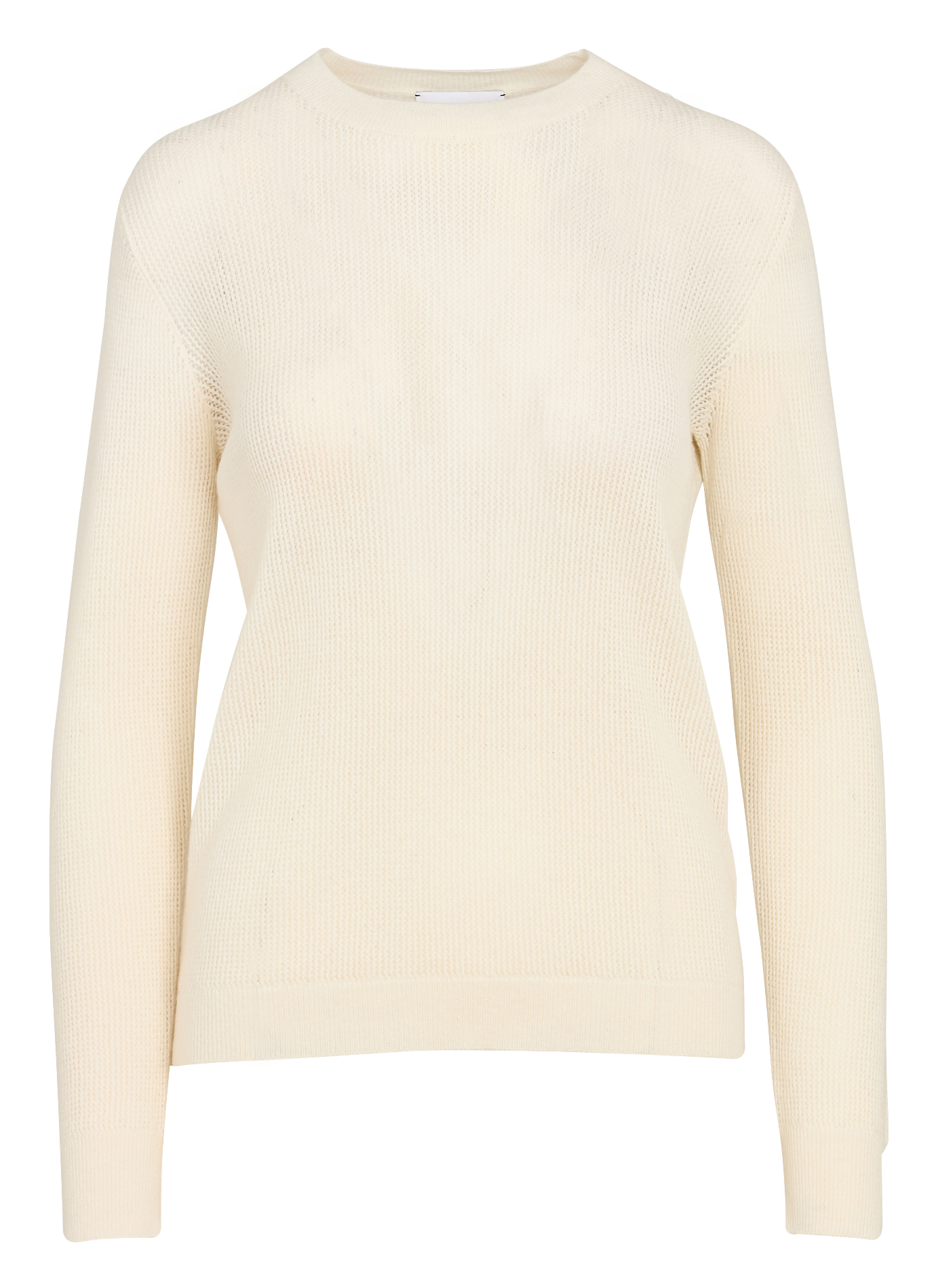 Pull droit col rond en cachemire KUJTEN Blanc