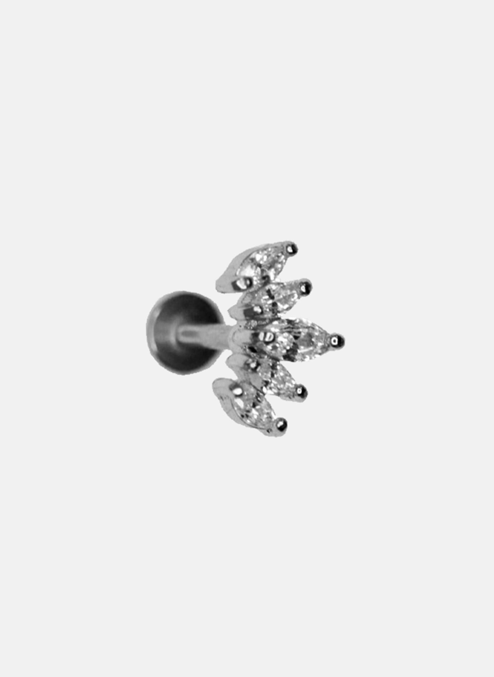 Piercing iva crown AEC Paris Silver