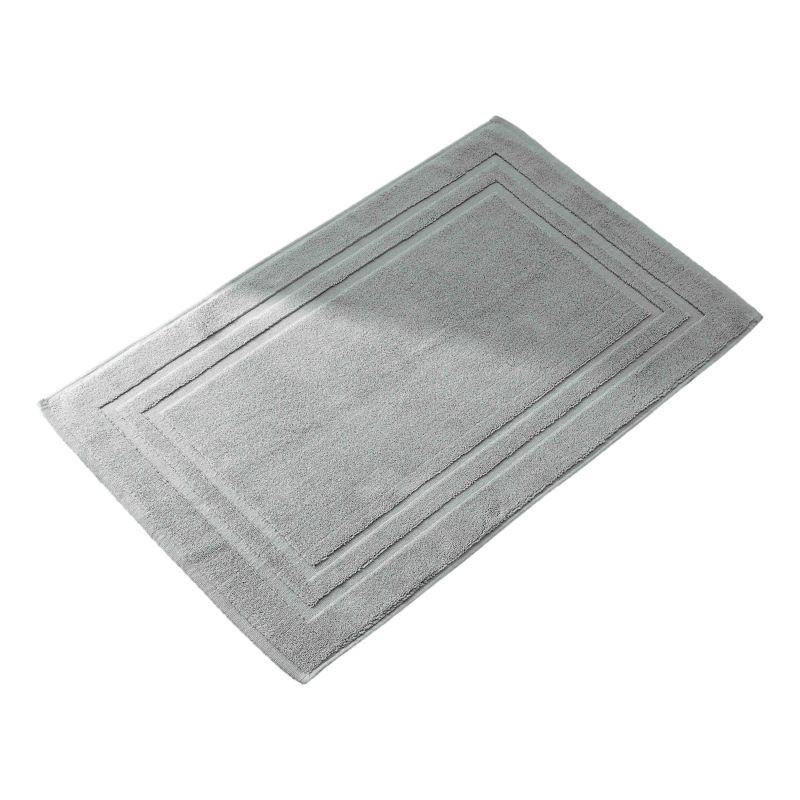 100% combed cotton bath mat COTON PUR Grey