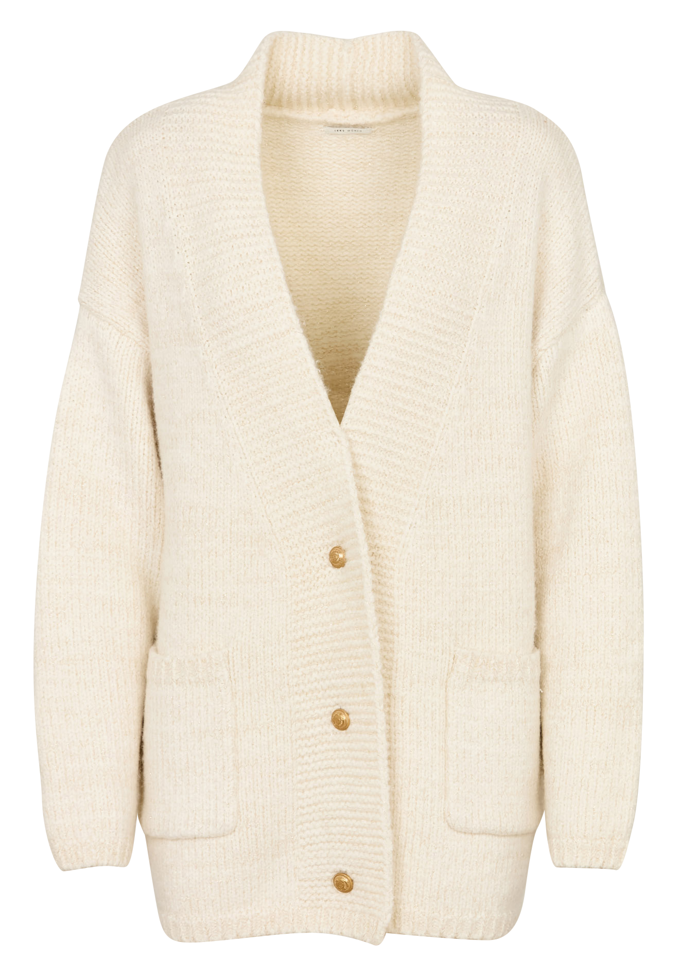 Shawl-collar cardigan IKKS White