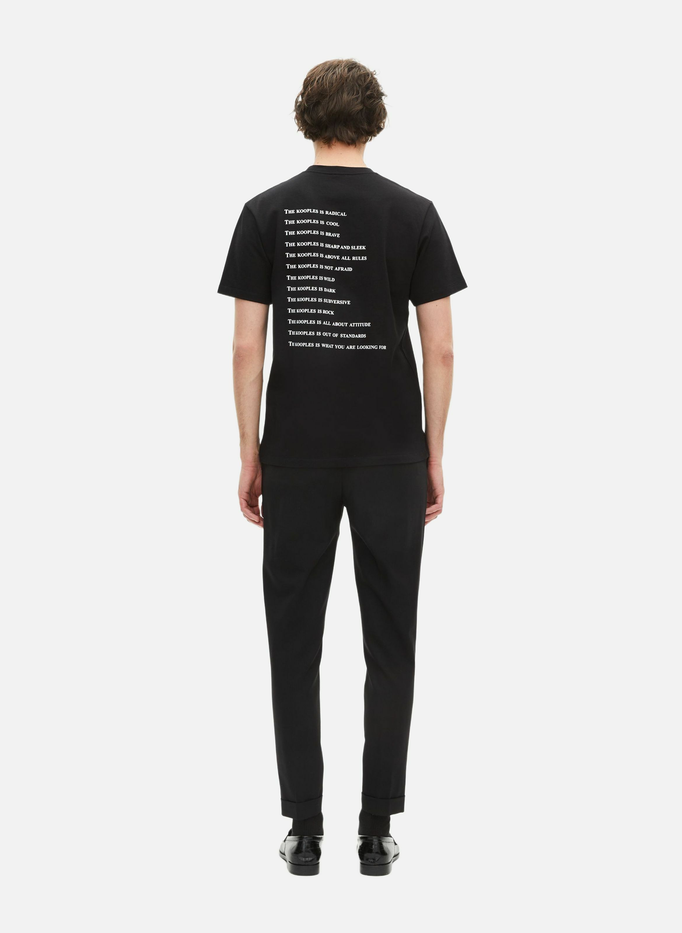 Iconic logo T-shirt. THE KOOPLES Black