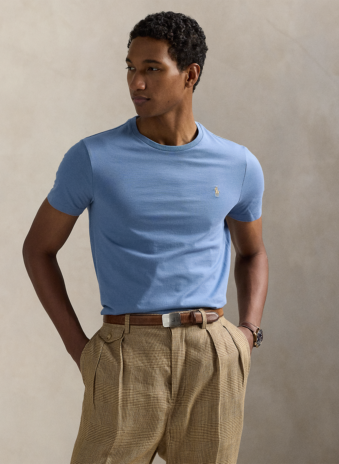 Tee-shirt col rond slim-fit en coton POLO RALPH LAUREN