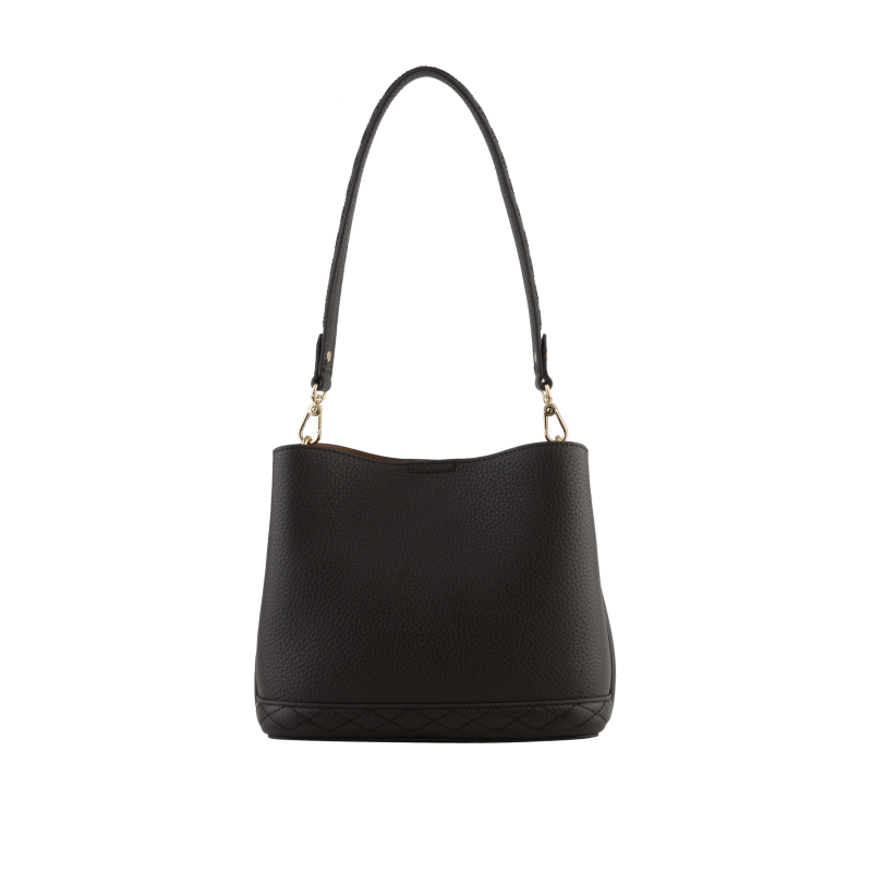 Satchel - cowhide leather POURCHET Brown