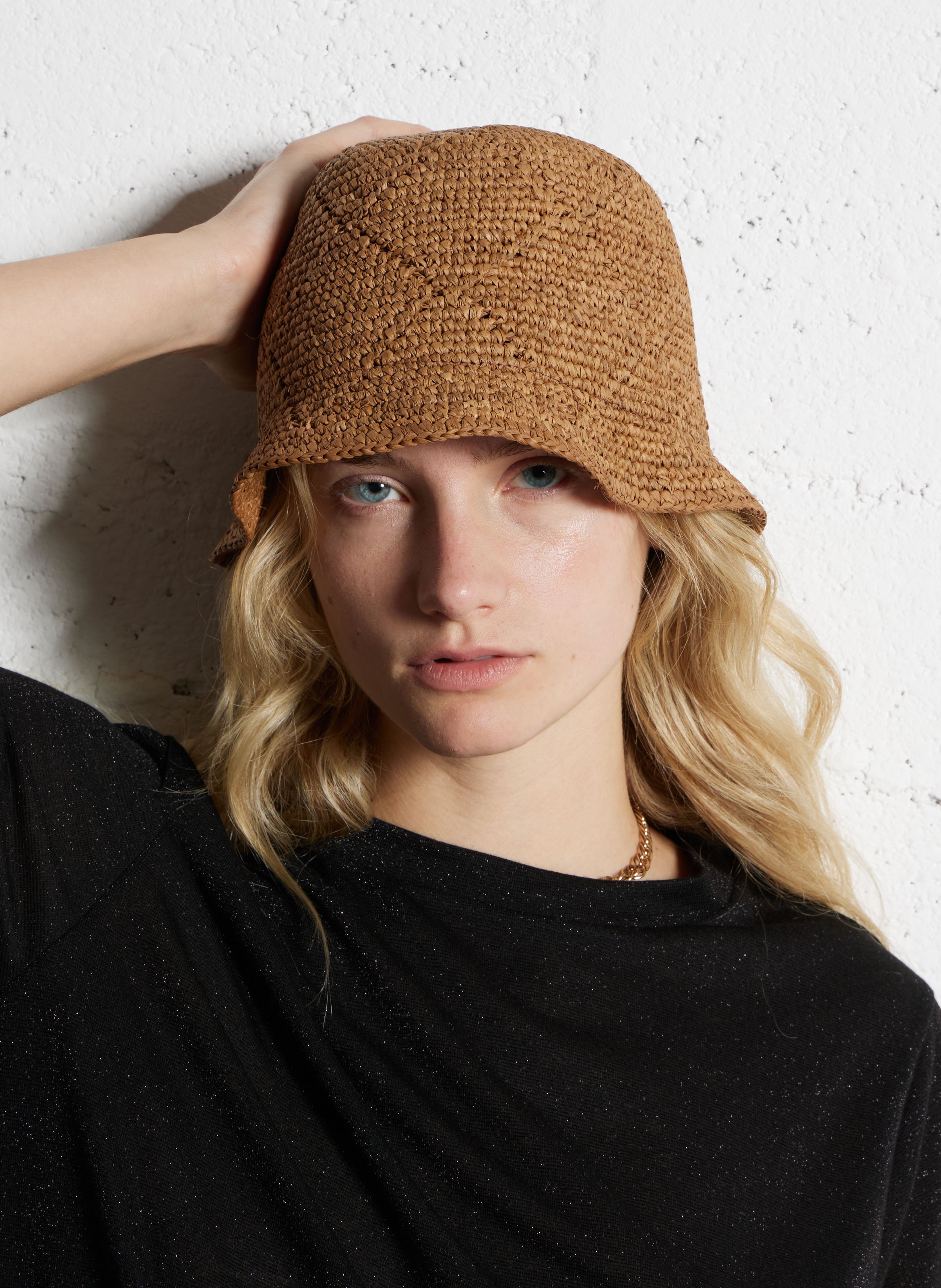 Raffia hat CAMALYA Beige