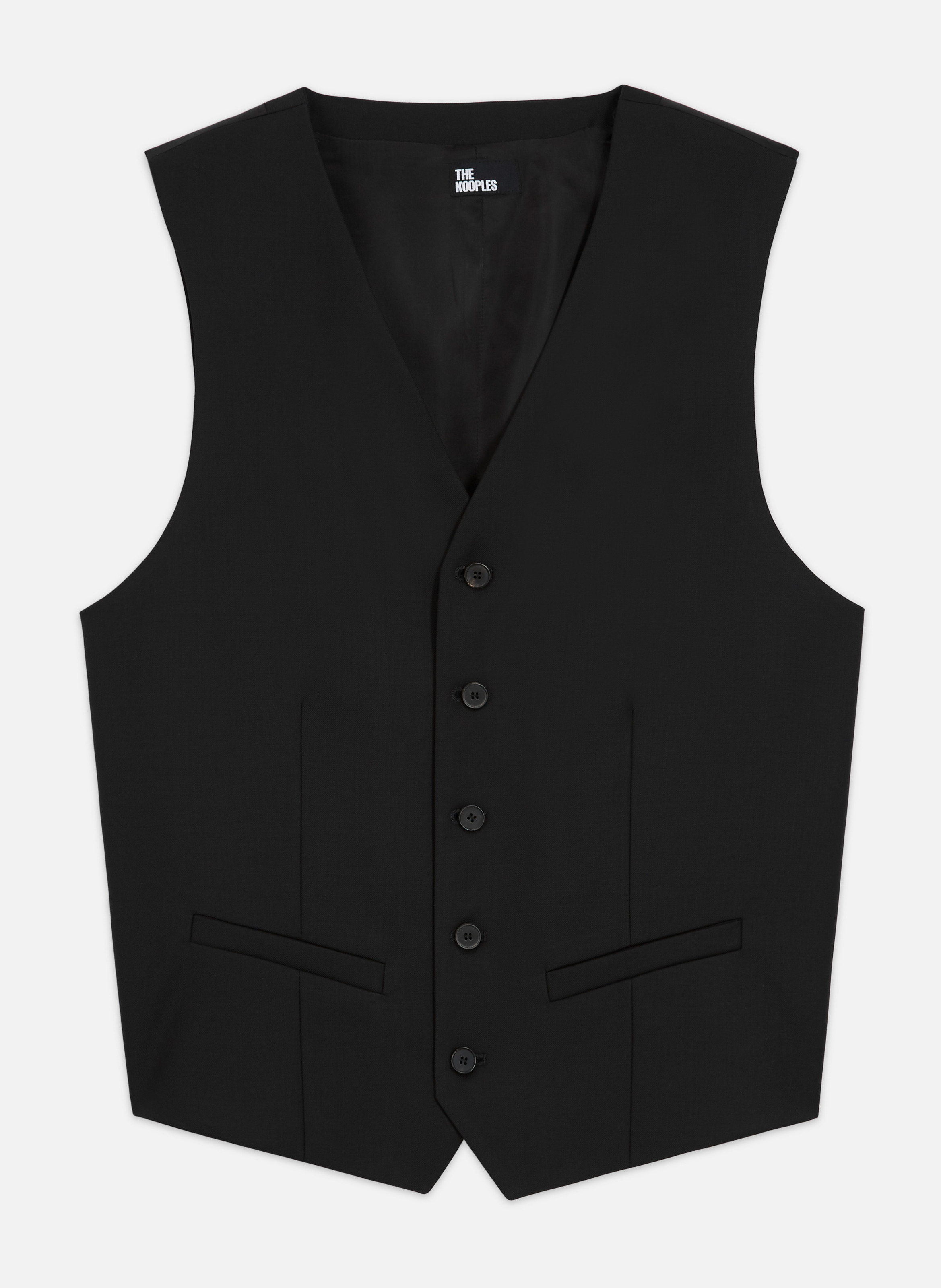 Tailored wool suit vest THE KOOPLES Black