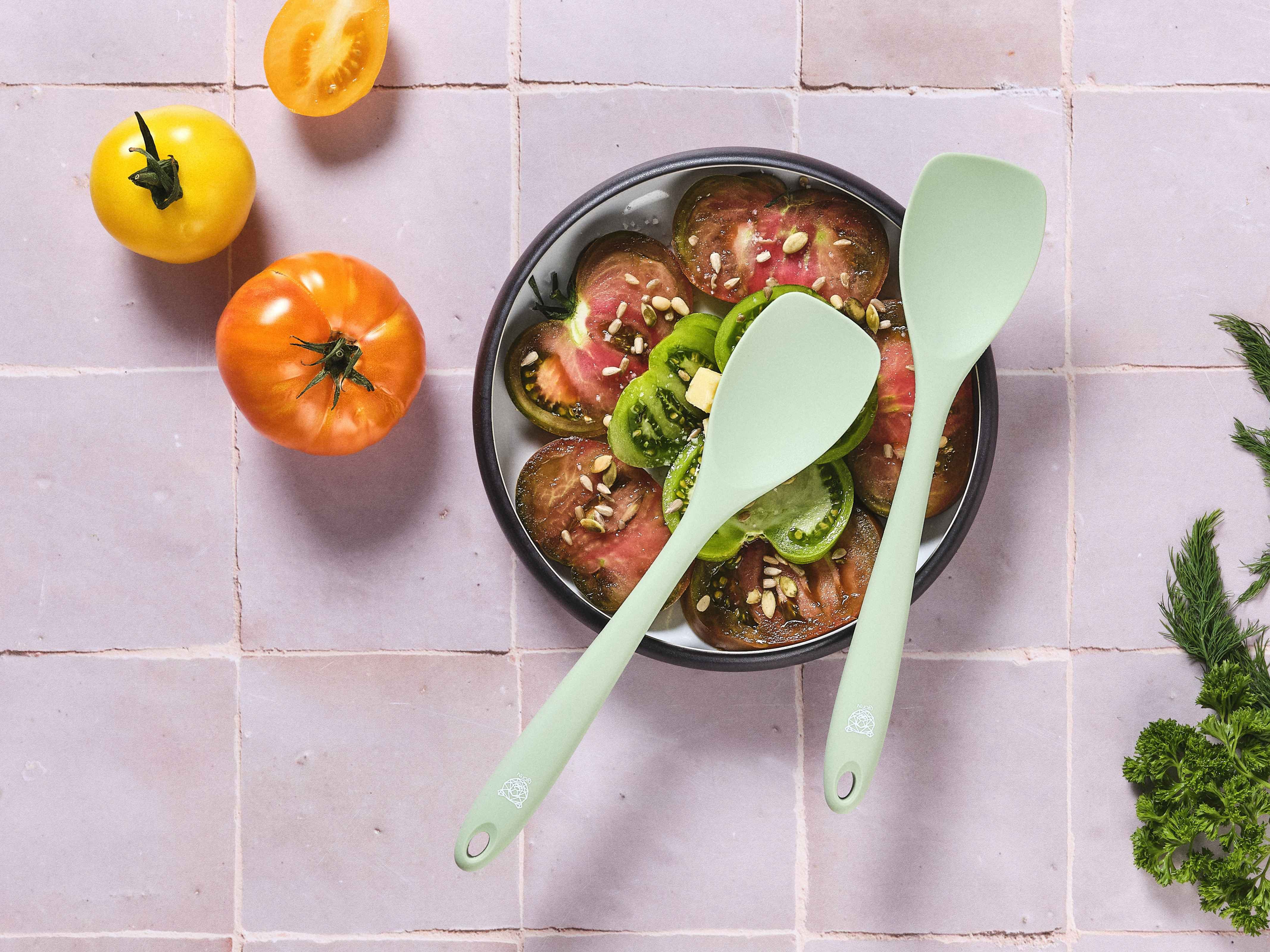 Ivar silicone salad servers BJORN Green
