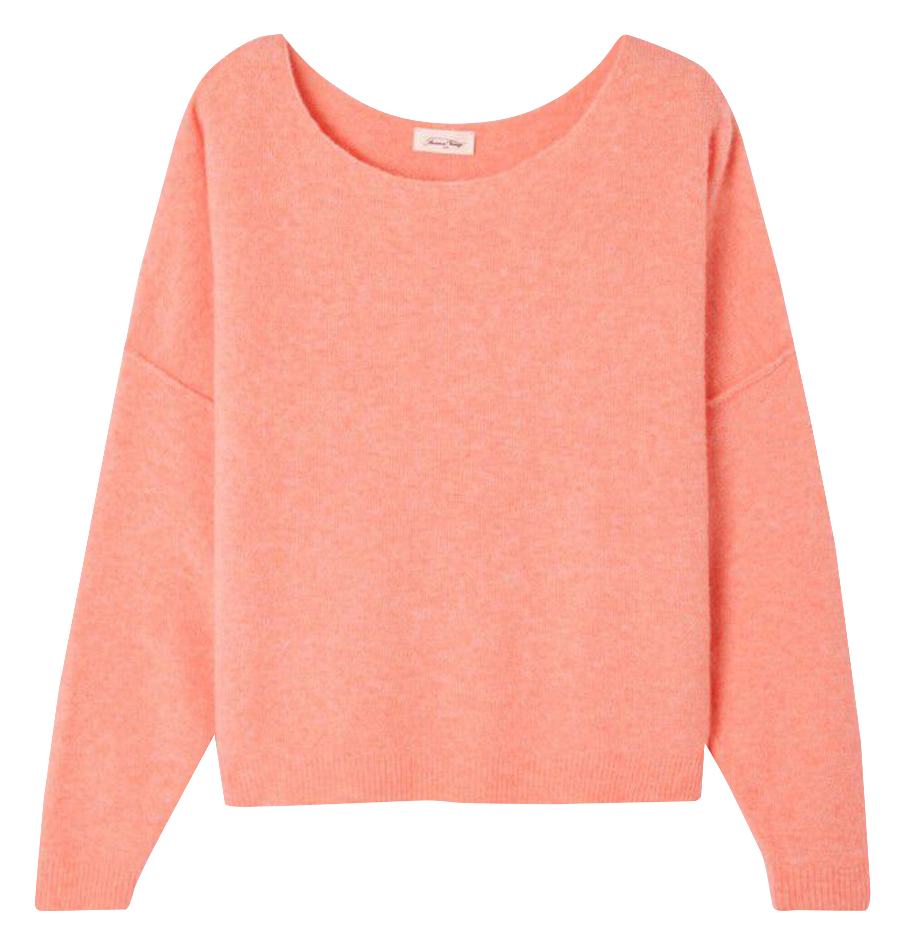 Wollmix-Pullover mit U-Boot-Ausschnitt DAMSVILLE Goyave chine