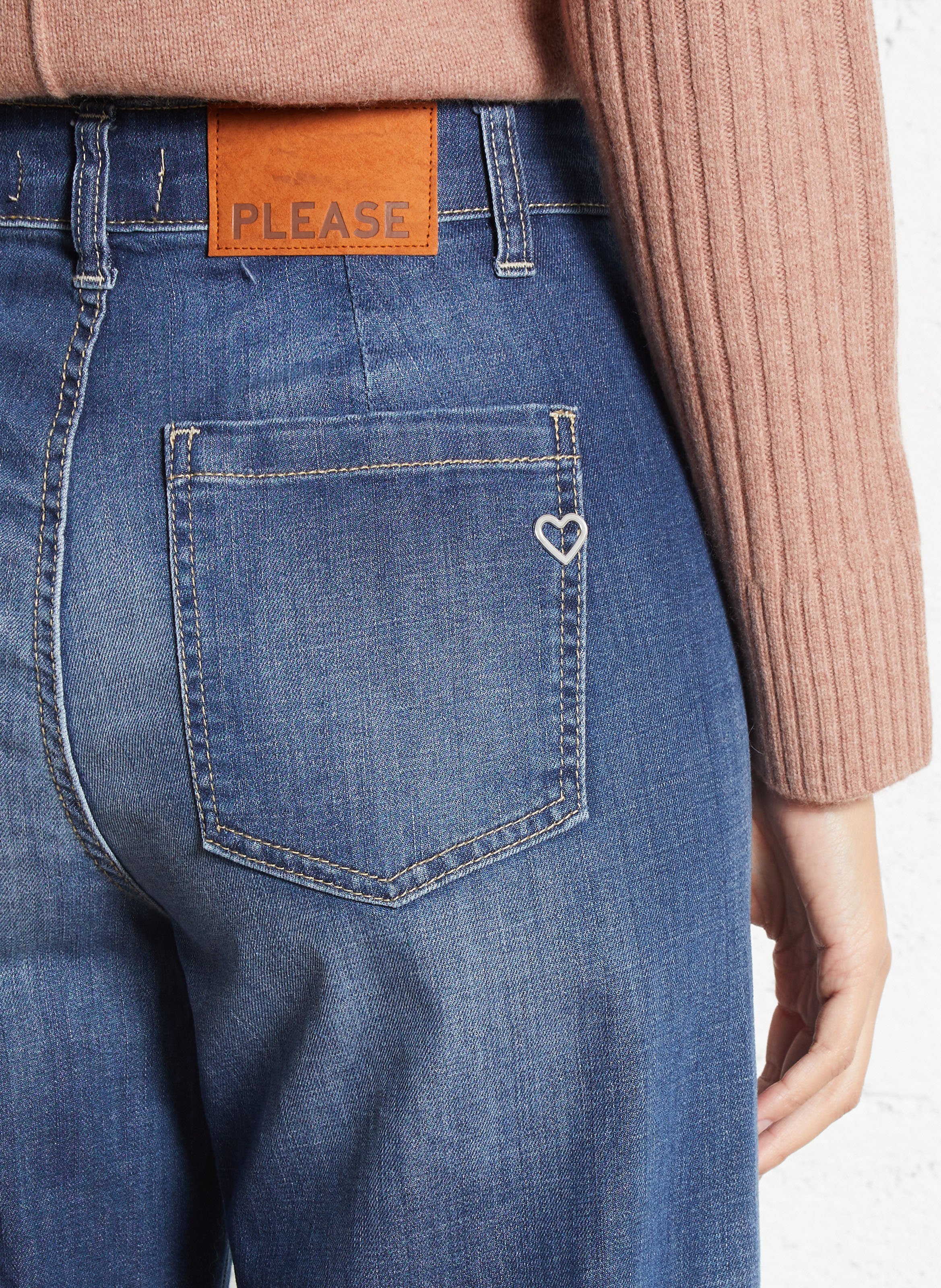 Jean flare PLEASE Bleu