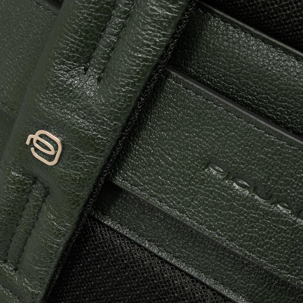 Women's backpack for iPad® with RFID protection PIQUADRO Green