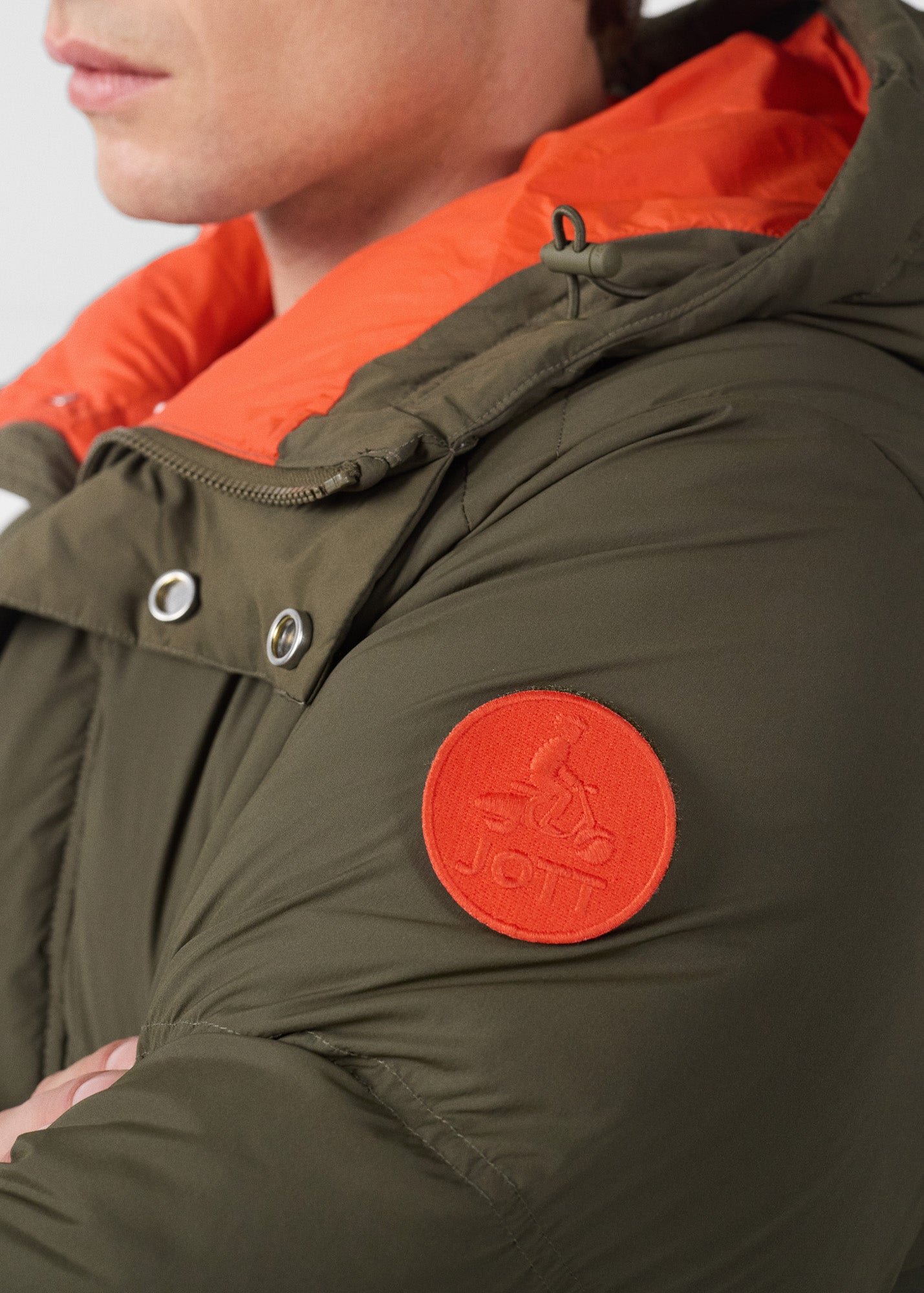 Sanji puffer cold weather jacket JOTT Green