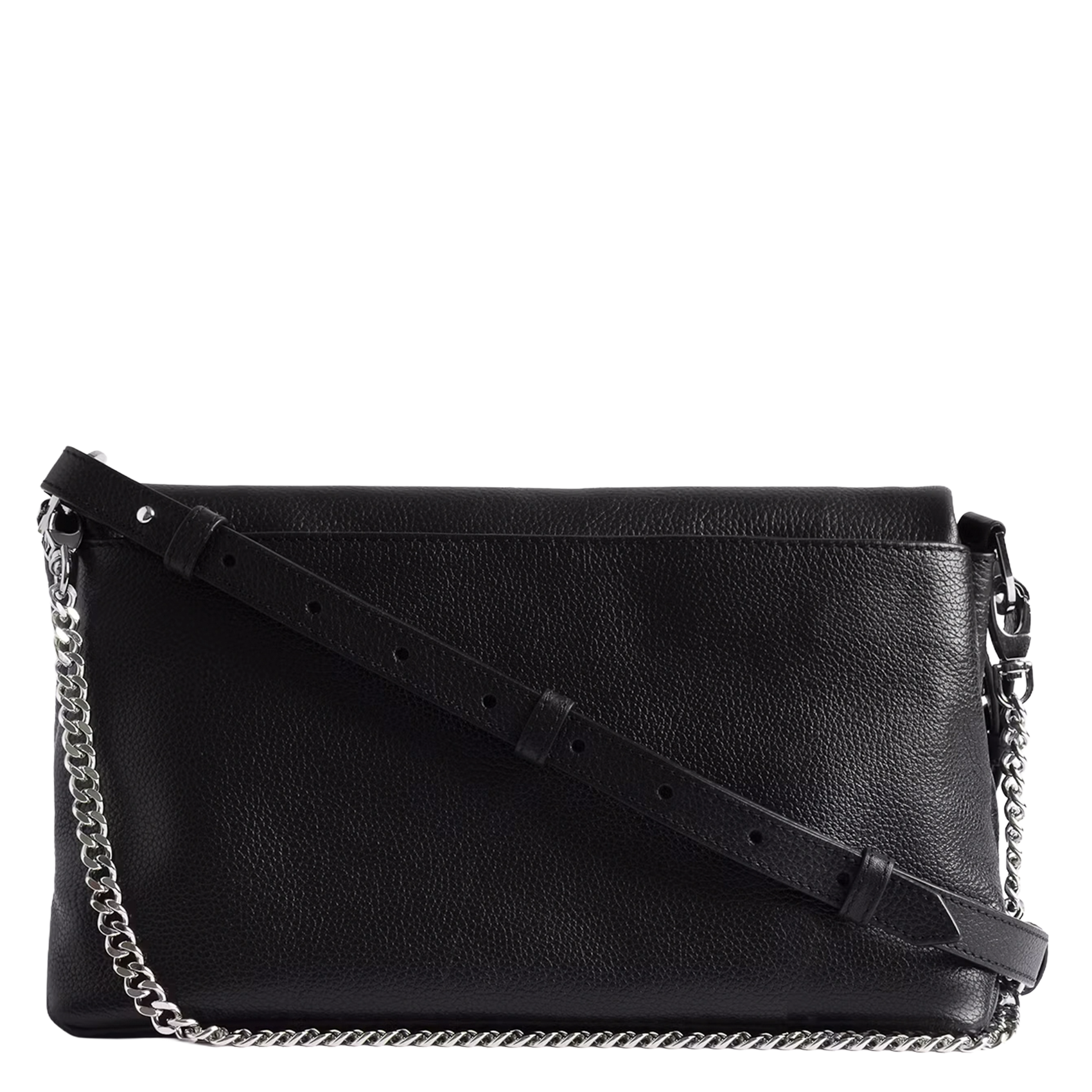 Leather clutch bag ZADIG&VOLTAIRE Black