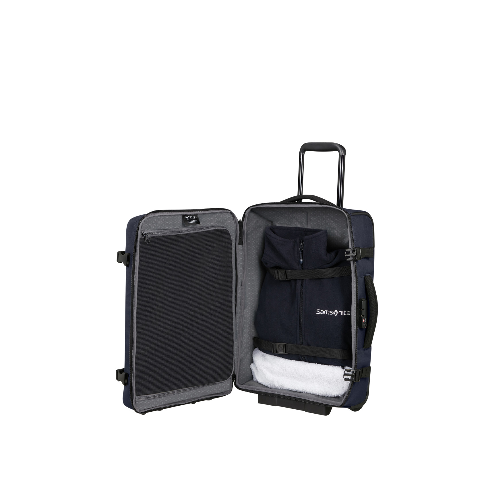 Roader business suitcase 2 wheels size s Blue