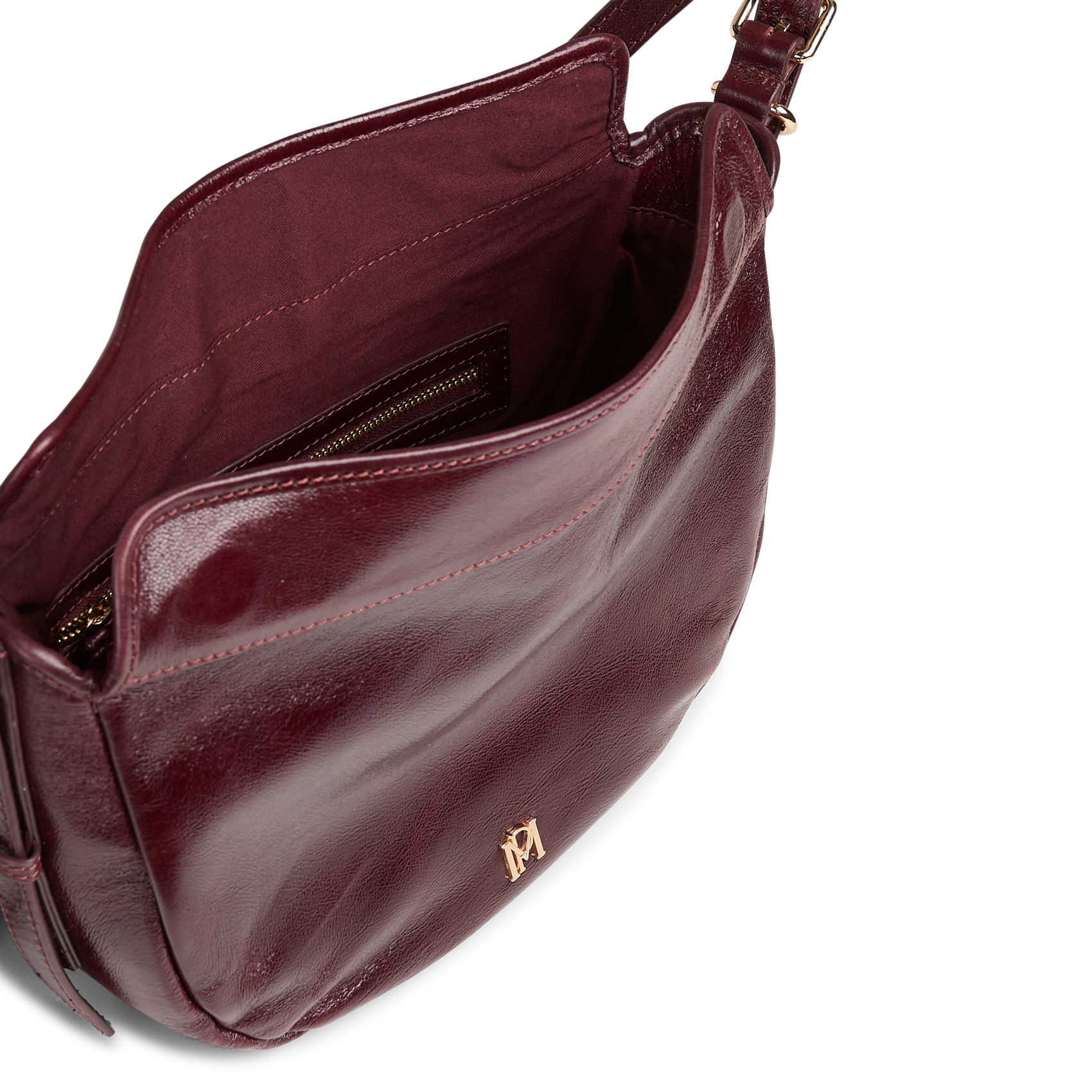 Brieftasche aus Leder PETITE MENDIGOTE Violett