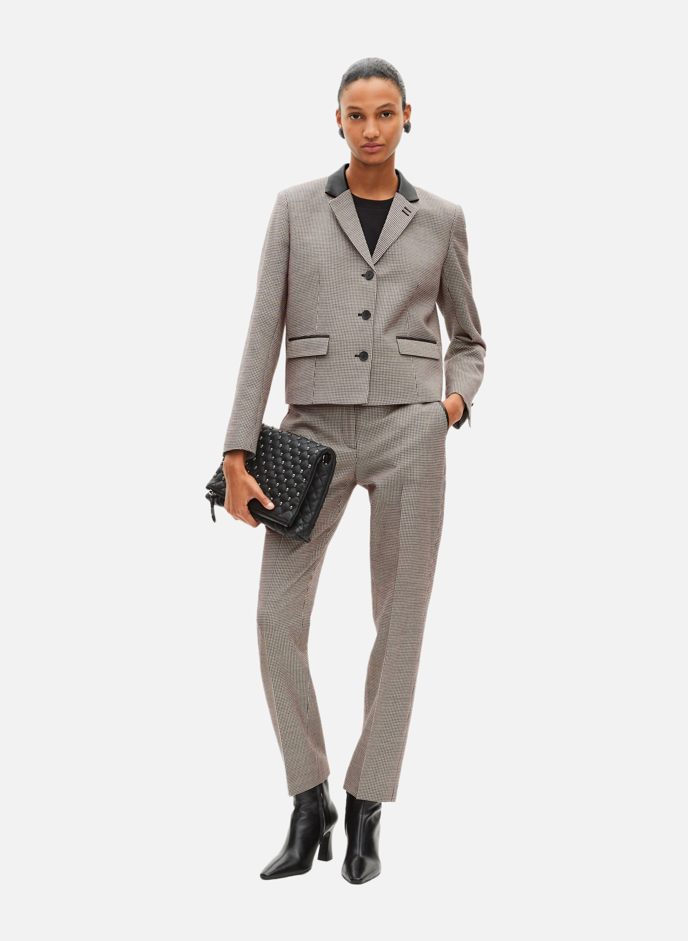 Short houndstooth blazer THE KOOPLES Black