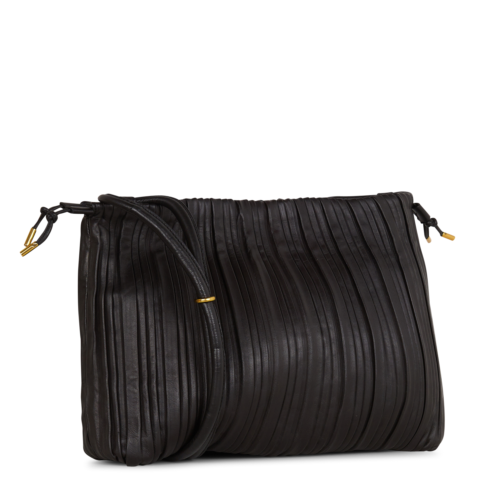 Sac bandoulière en cuir COTELAC Noir