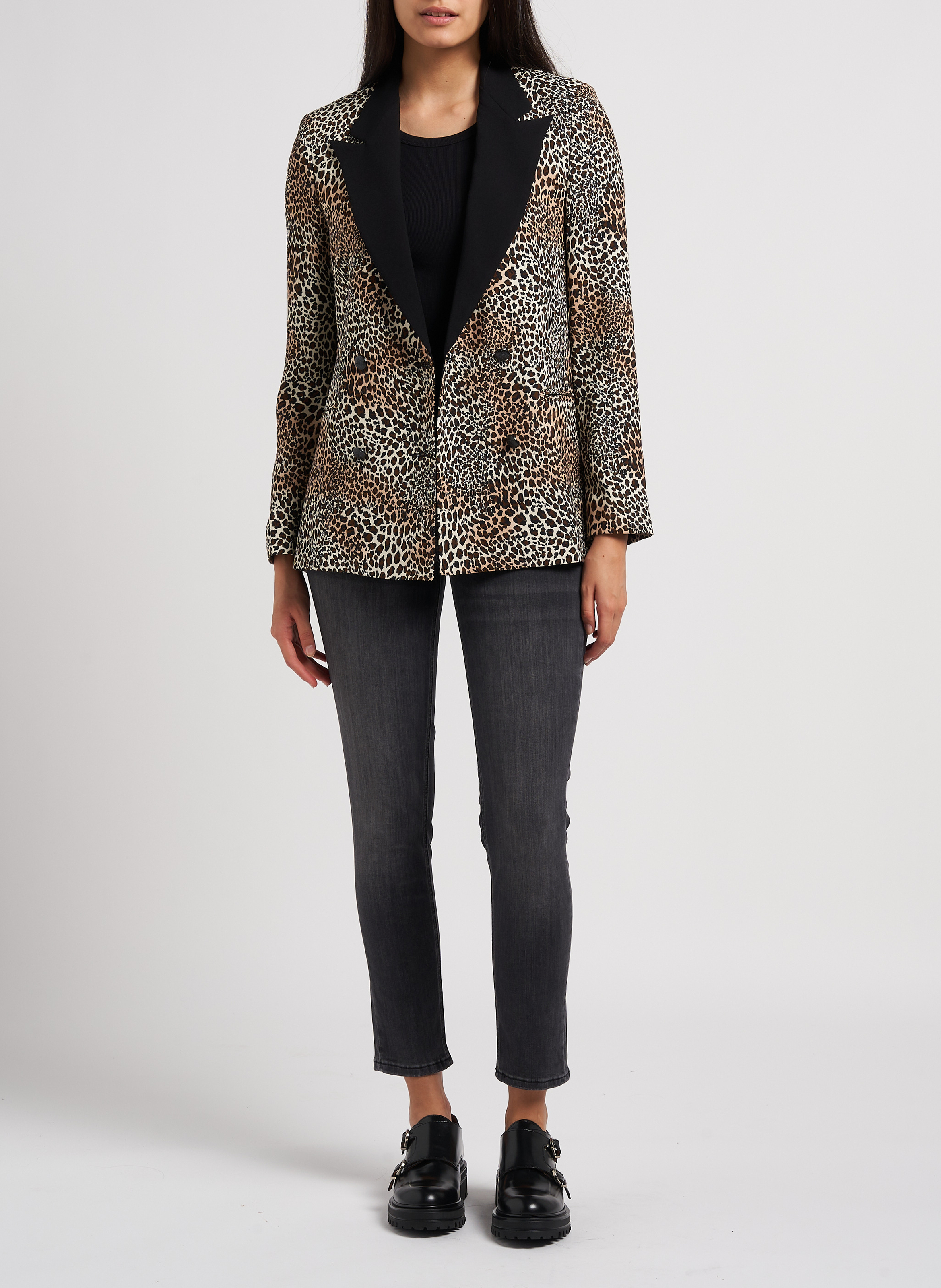 Débardeur col rond côtelé en coton bio - Look 1