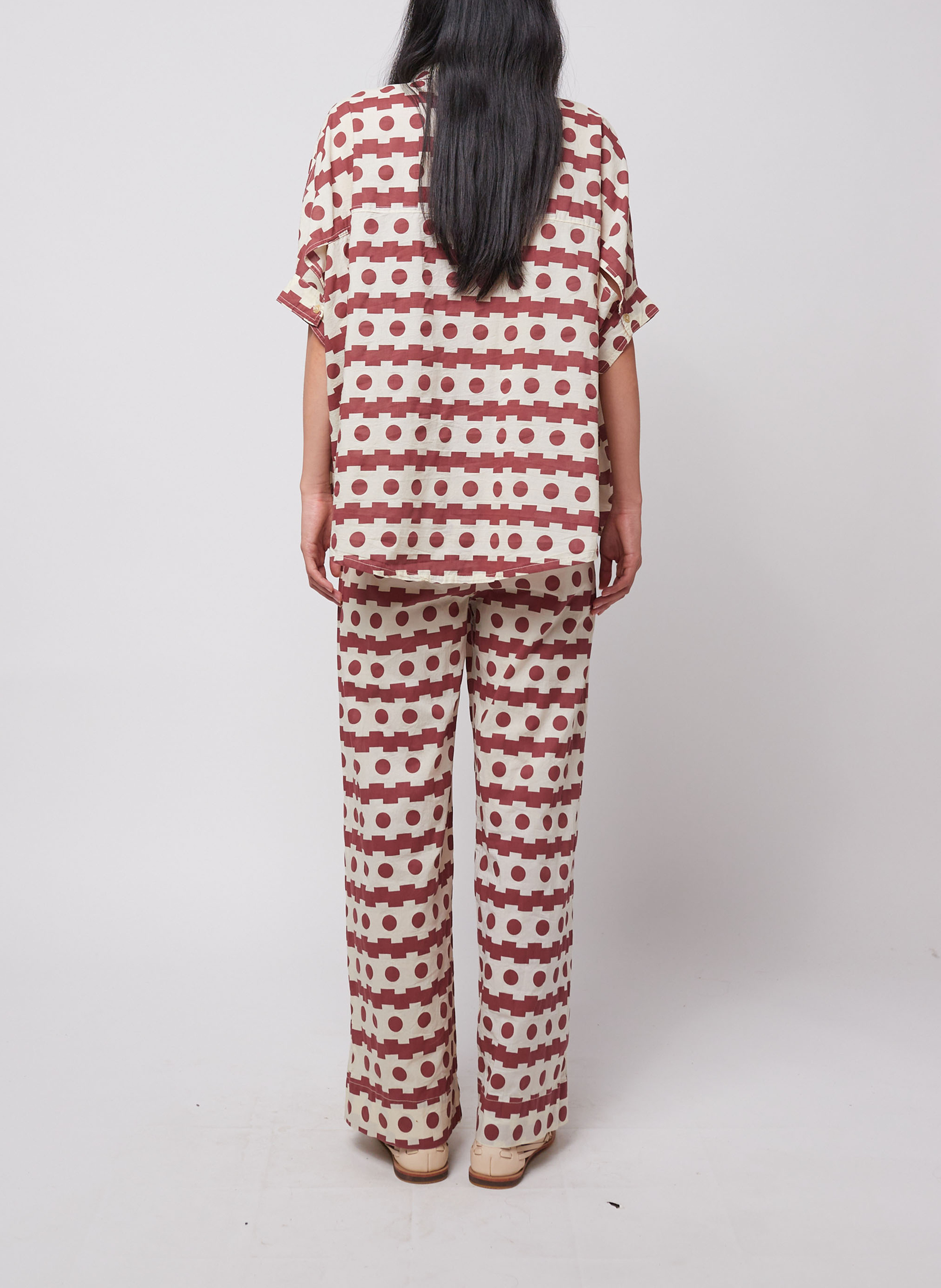 Rechte broek van biokatoen BOBO CHOSES Bruin