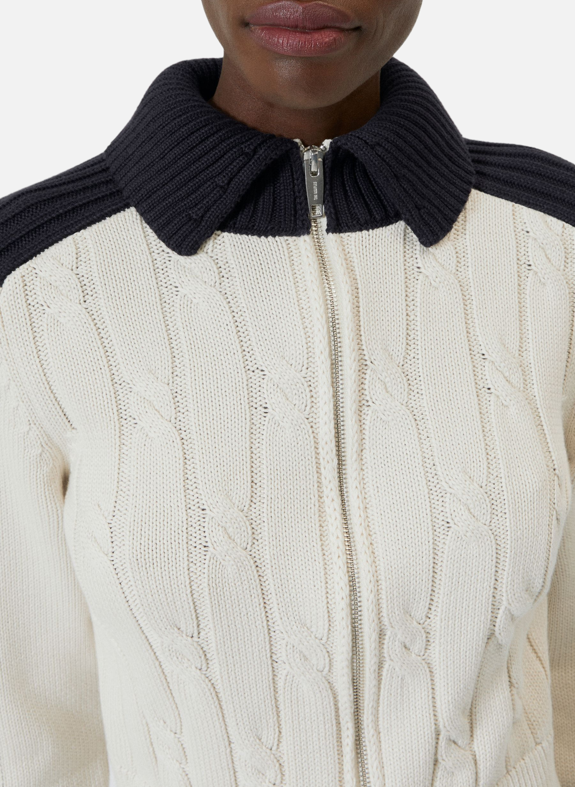 Cotton cardigan THE KOOPLES Beige