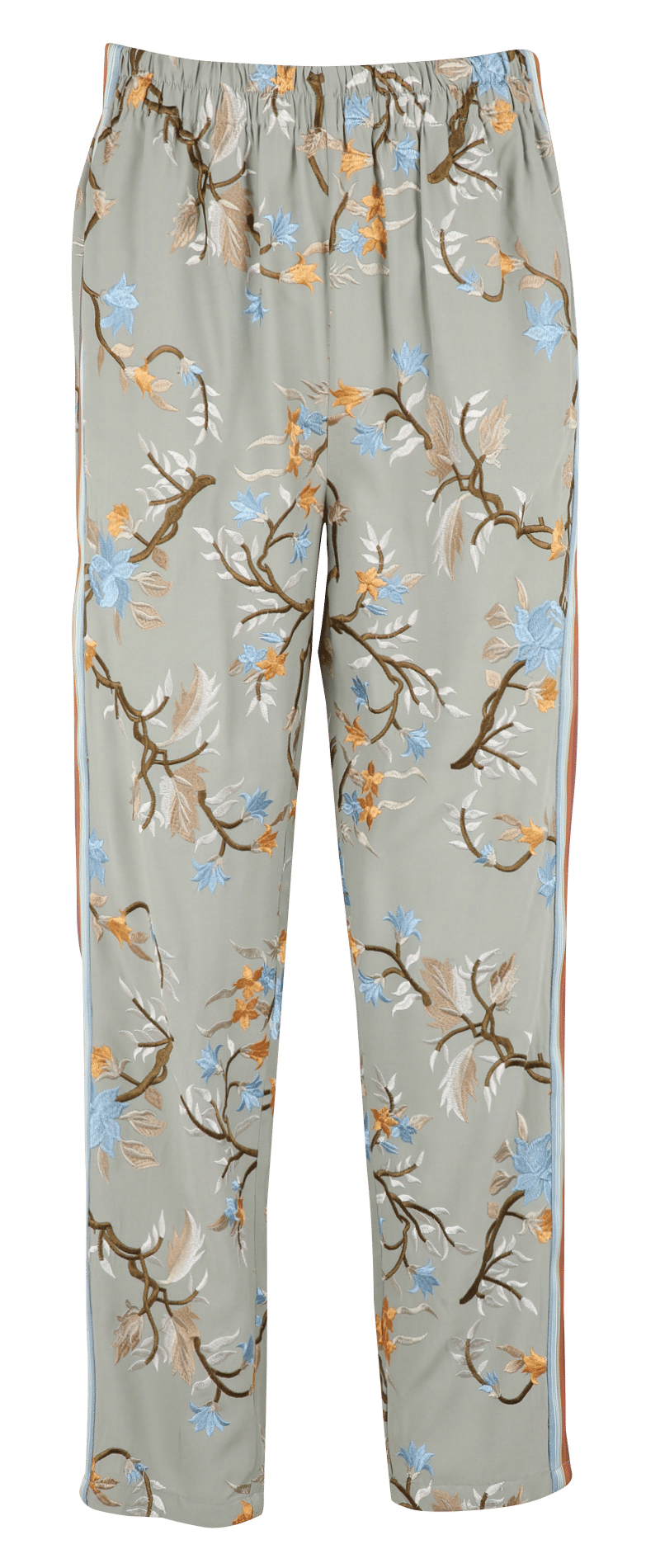 Gerade geschnittene bestickte Hose MES DEMOISELLES Blau