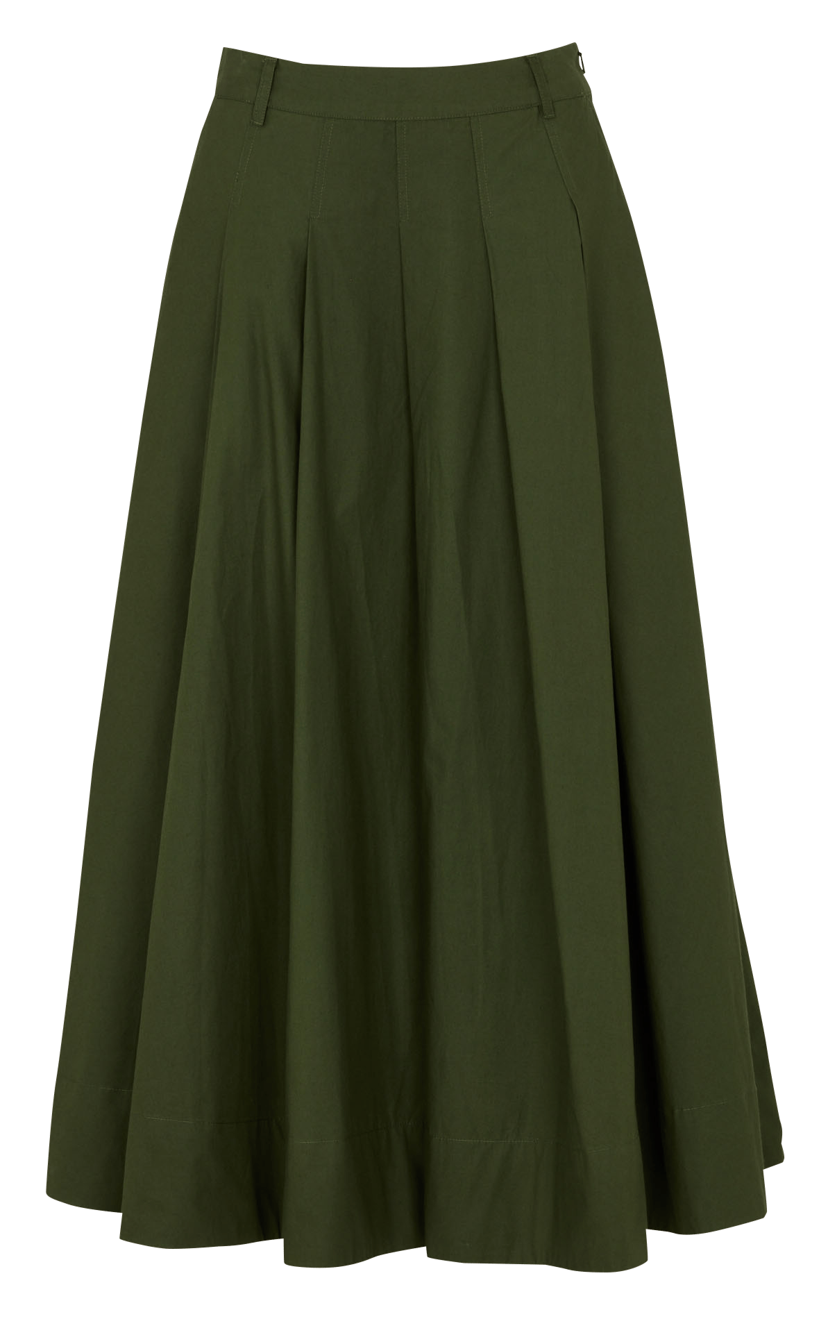 Jupe évasée en coton MAISON 123 Kaki