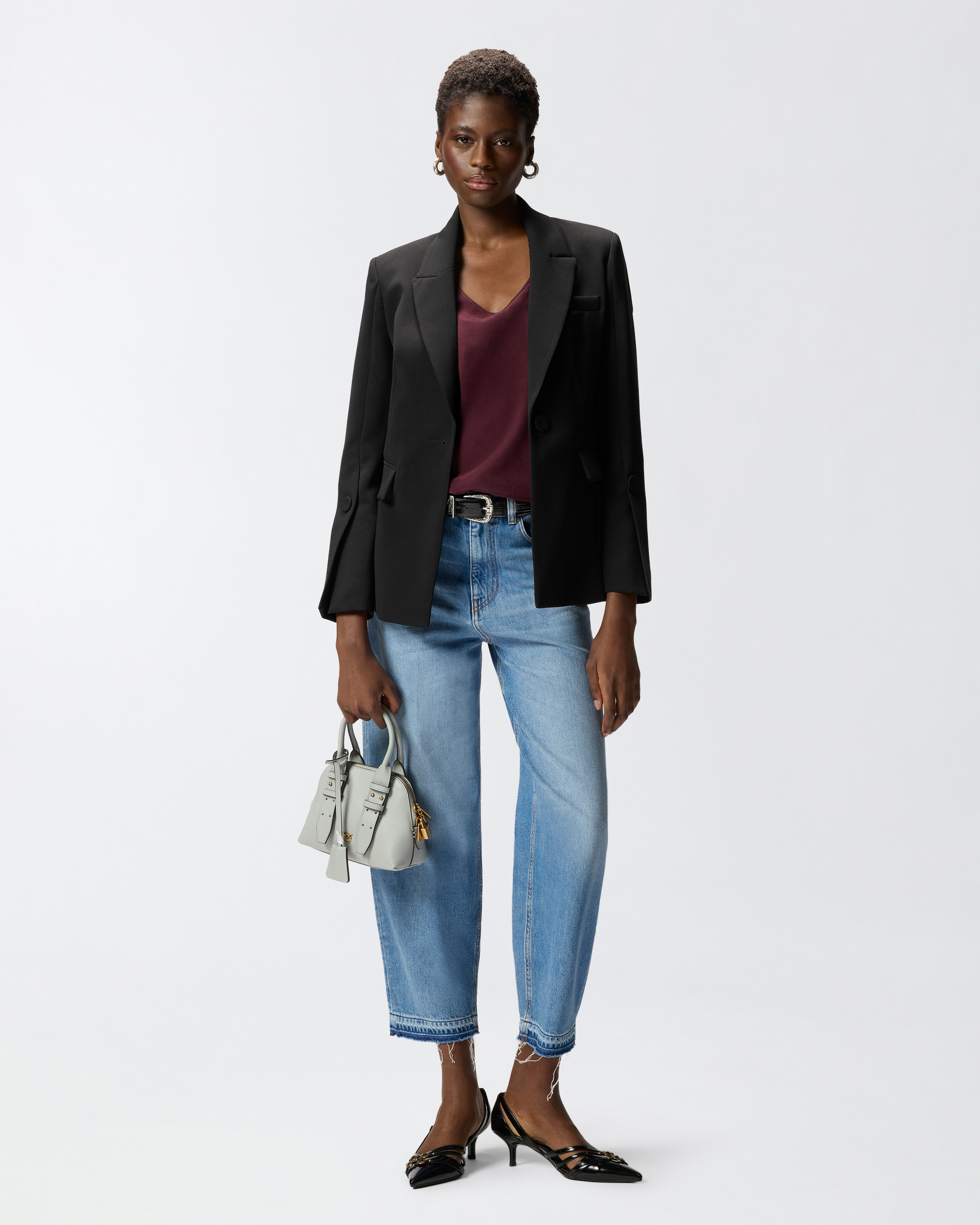 Technical fabric jacket PINKO Black