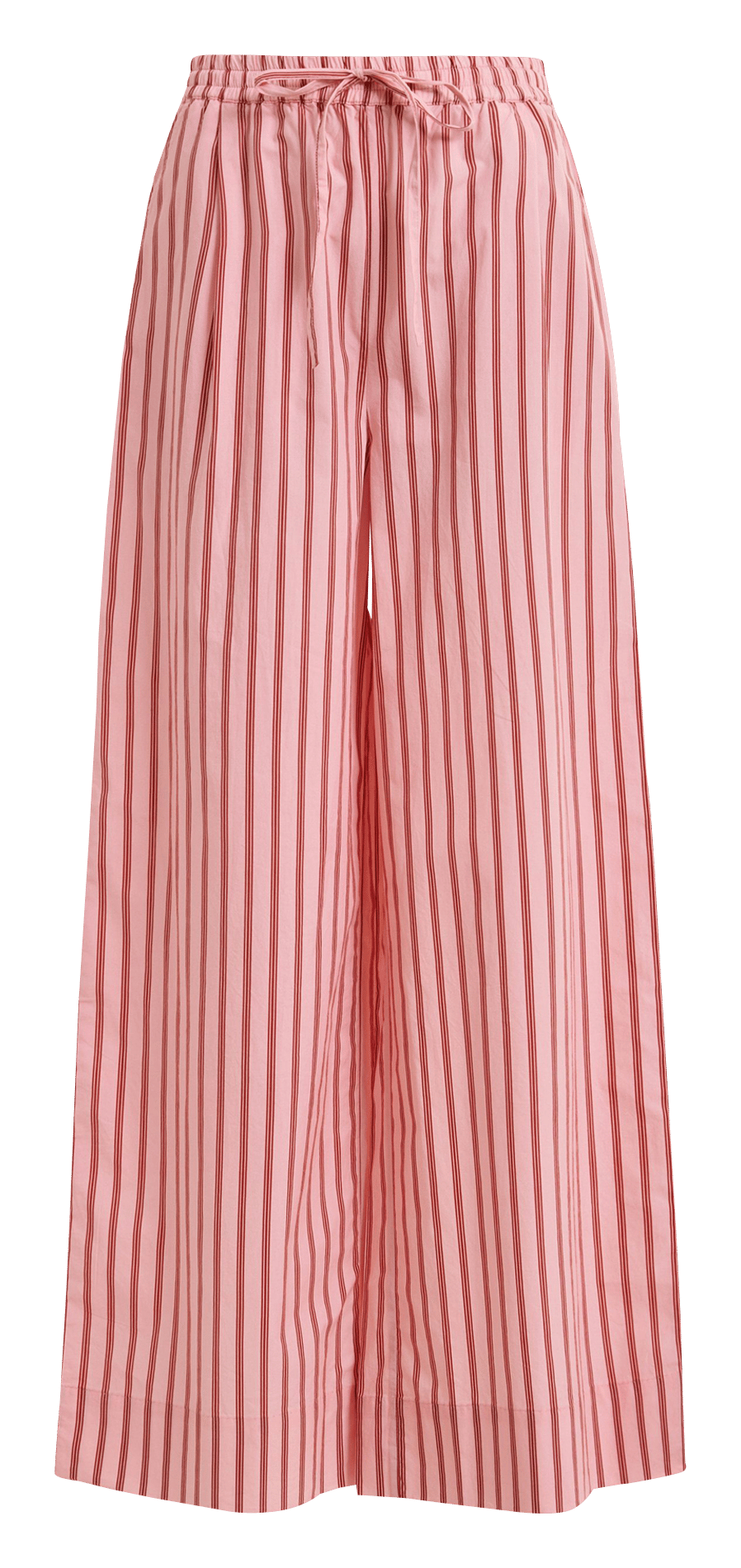 Pantalón de talle alto ancho a rayas. ESSENTIEL ANTWERP Rosa