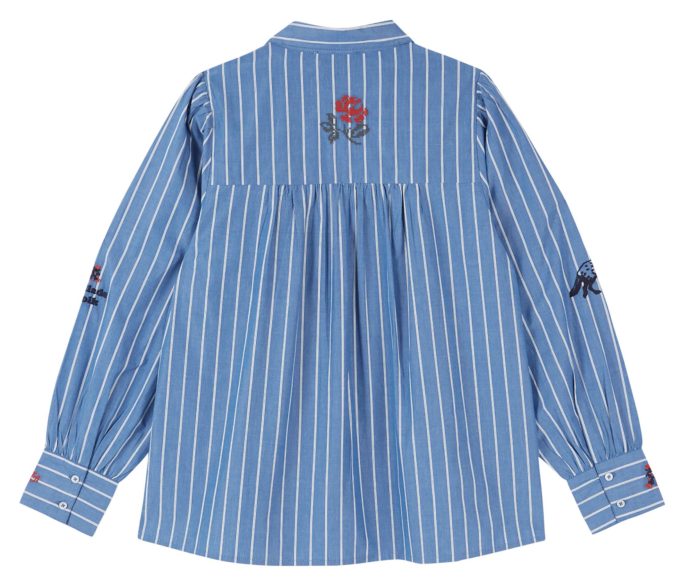Chemise col classique en coton bio EMILE ET IDA Bleu